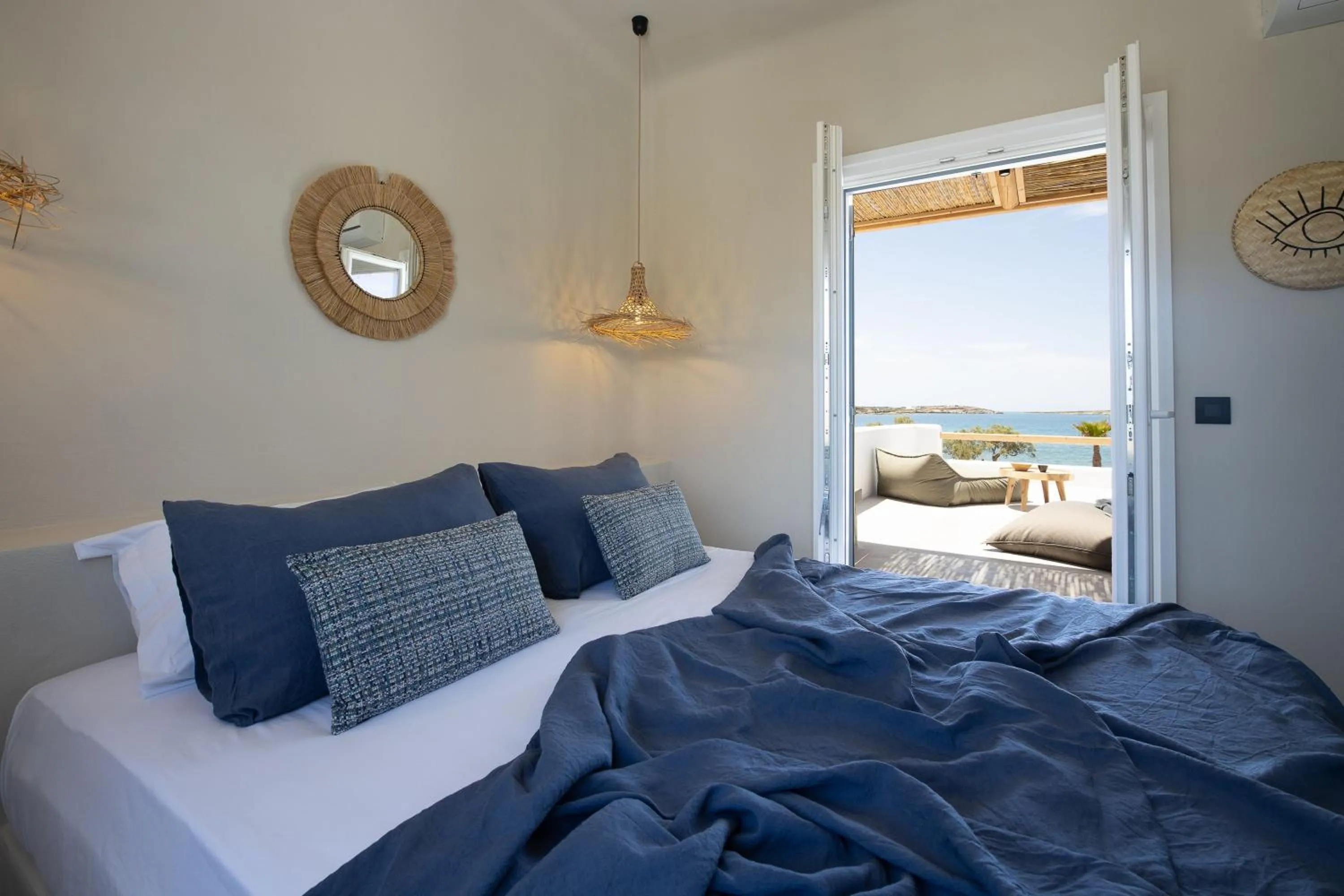 Bed in Seesoo Paros Beachfront Resort