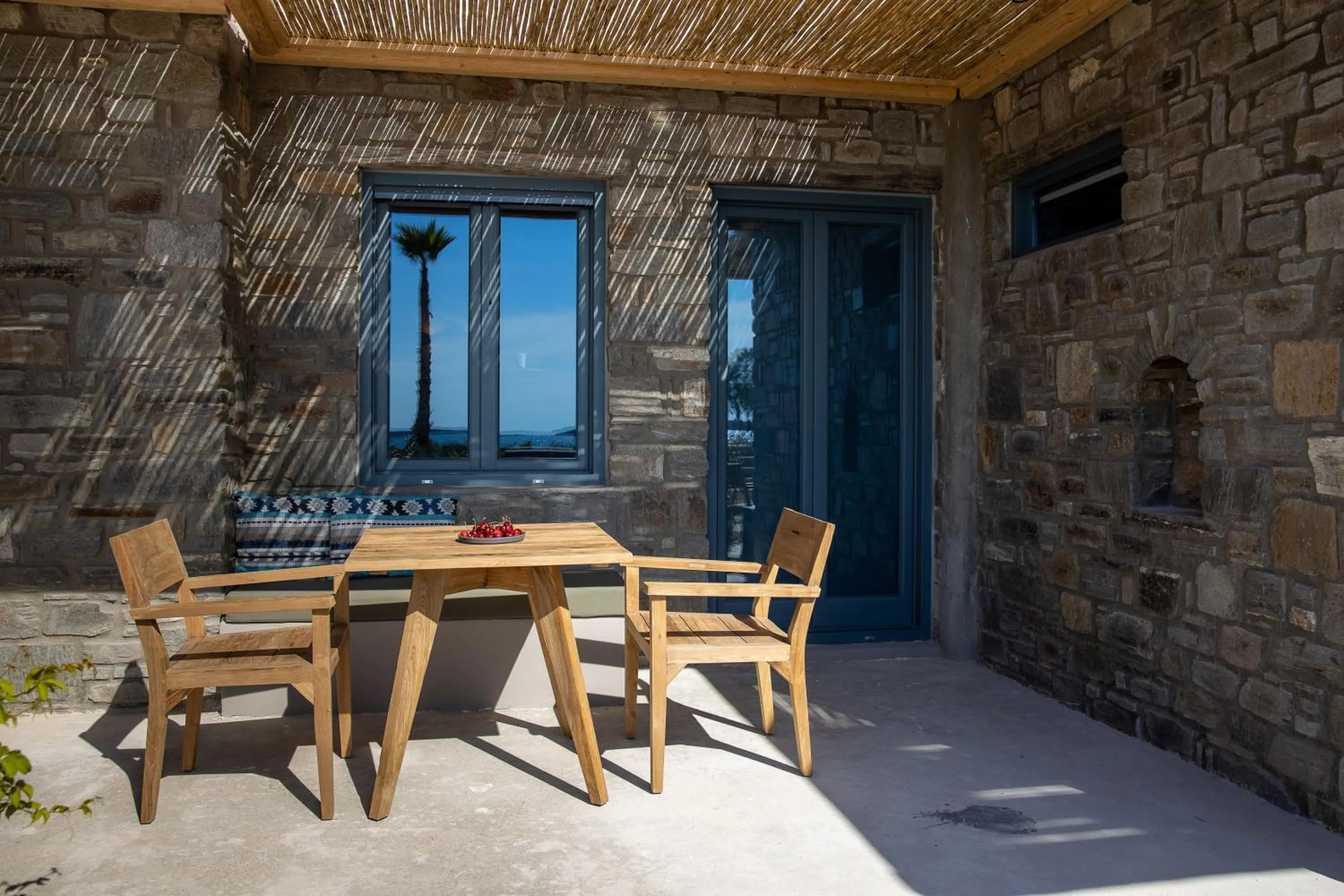 Patio in Seesoo Paros Beachfront Resort