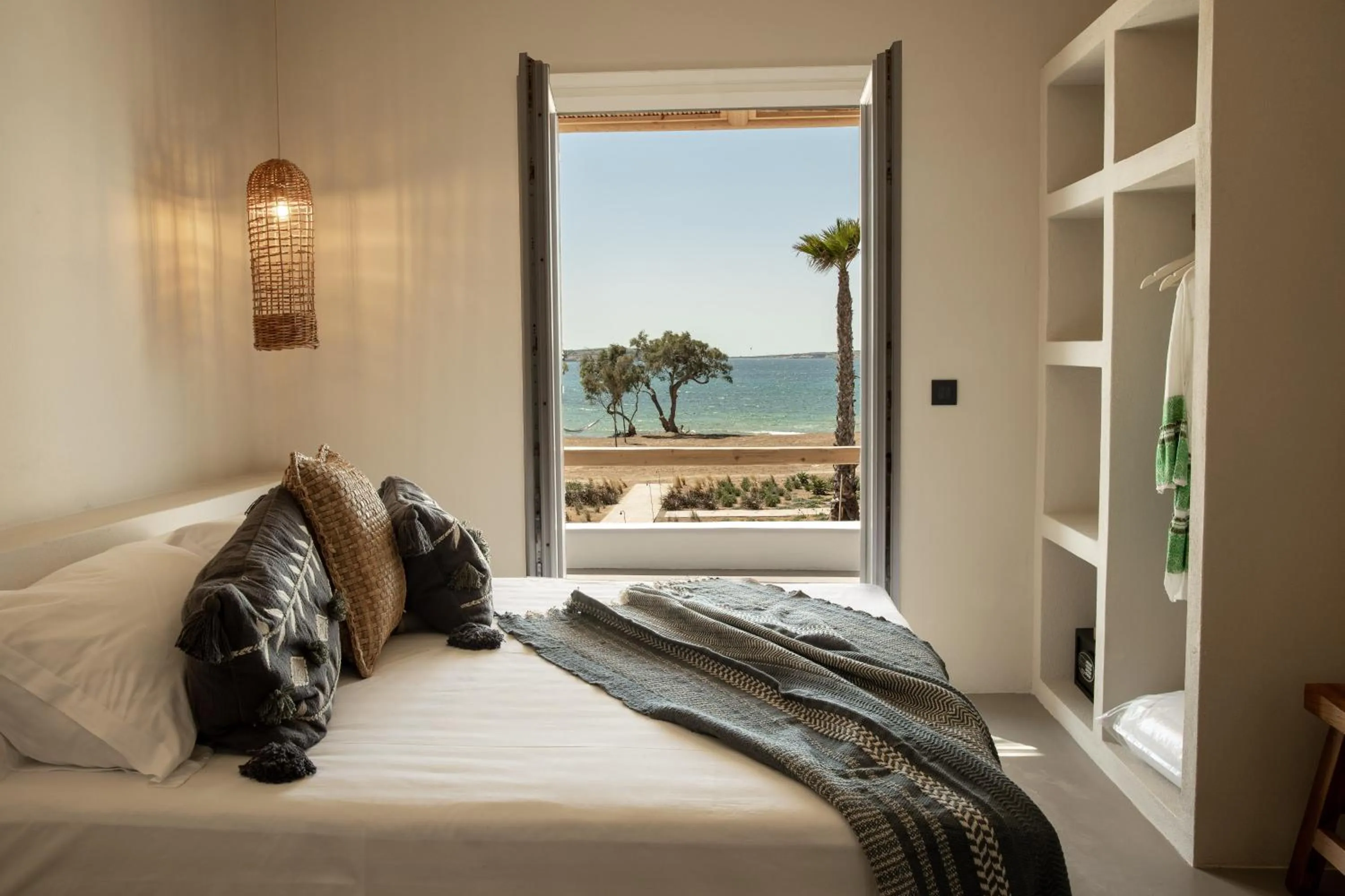 Bed in Seesoo Paros Beachfront Resort