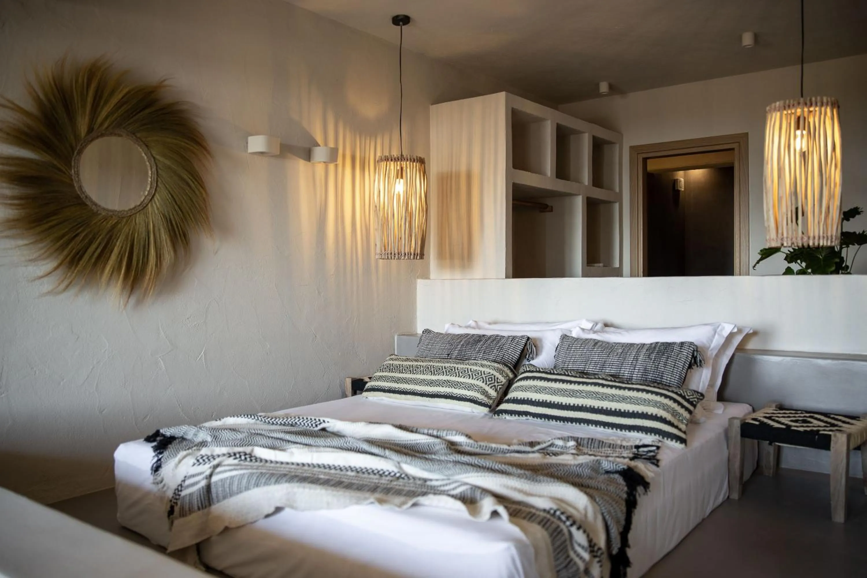 Bed in Seesoo Paros Beachfront Resort