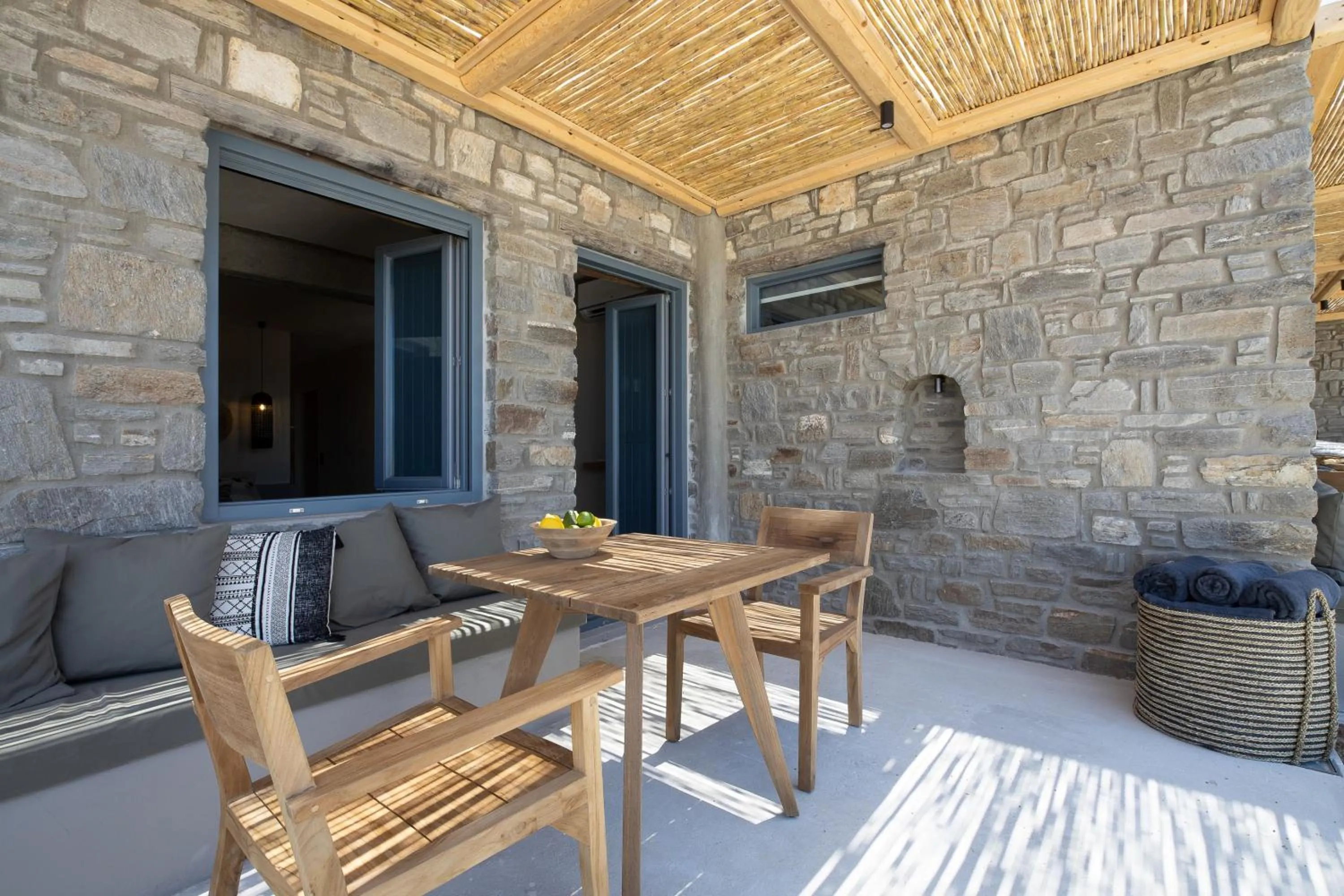 Patio in Seesoo Paros Beachfront Resort