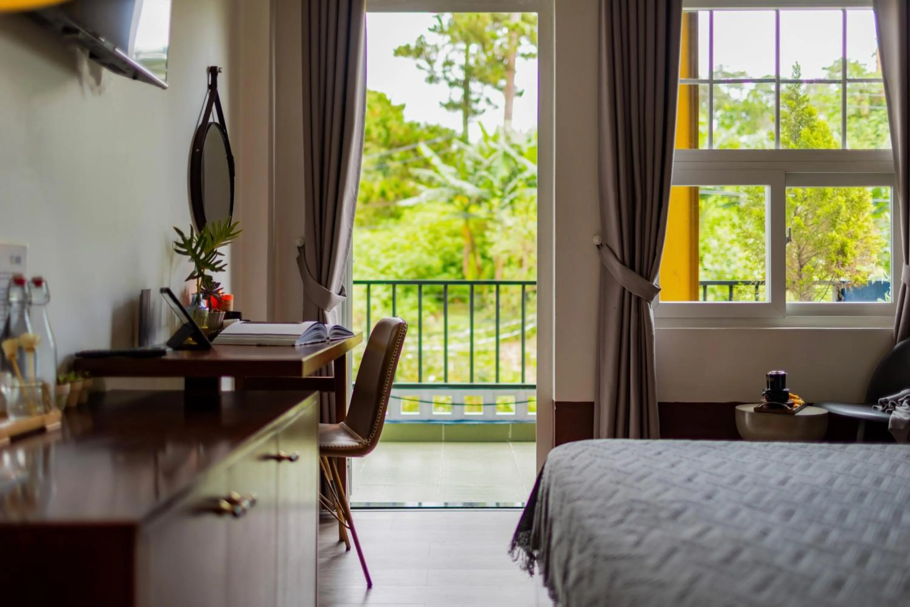 View (from property/room), Bed in Casanova Dalat Hotel