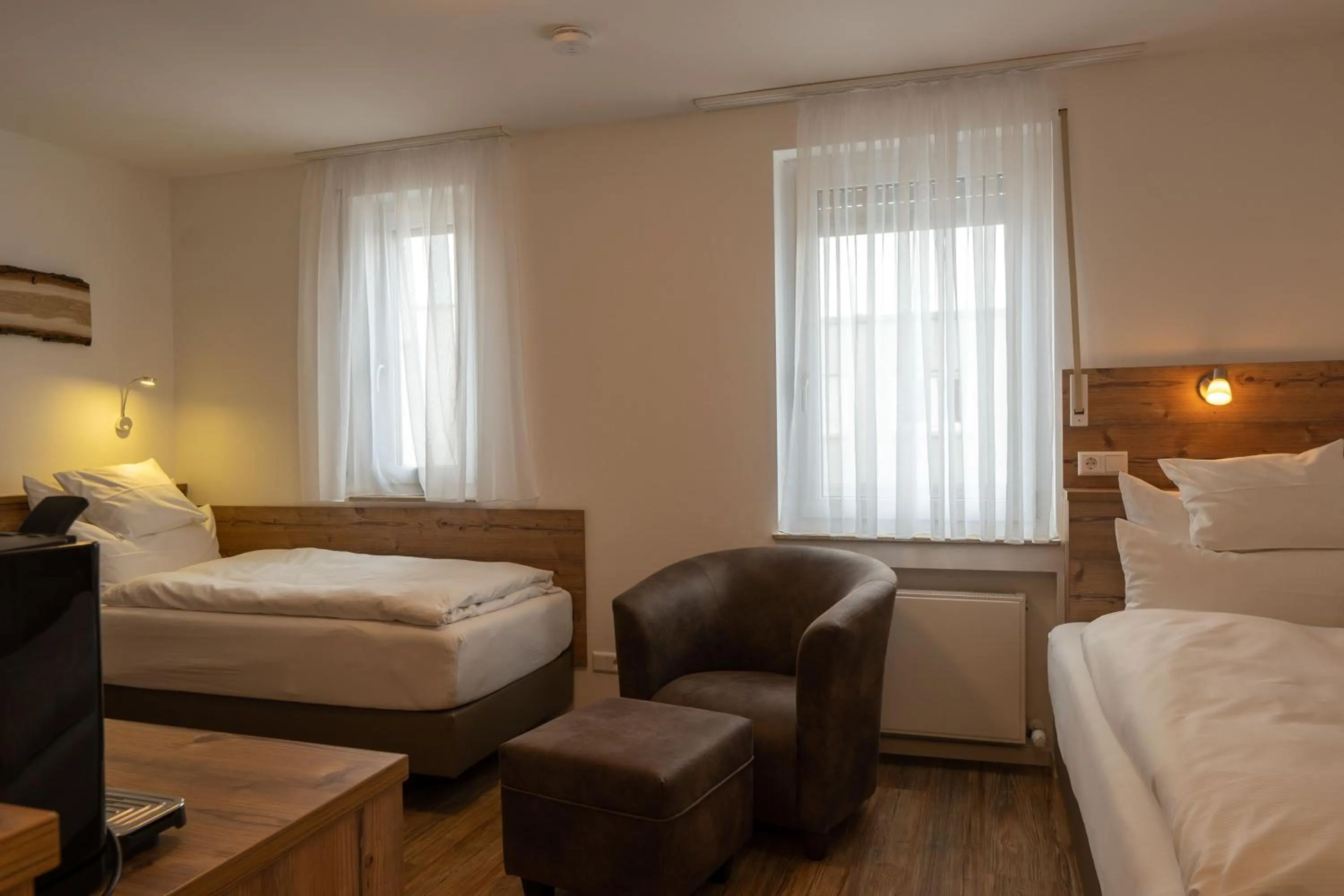 Bed in Hotel Post mit Klimaanlage