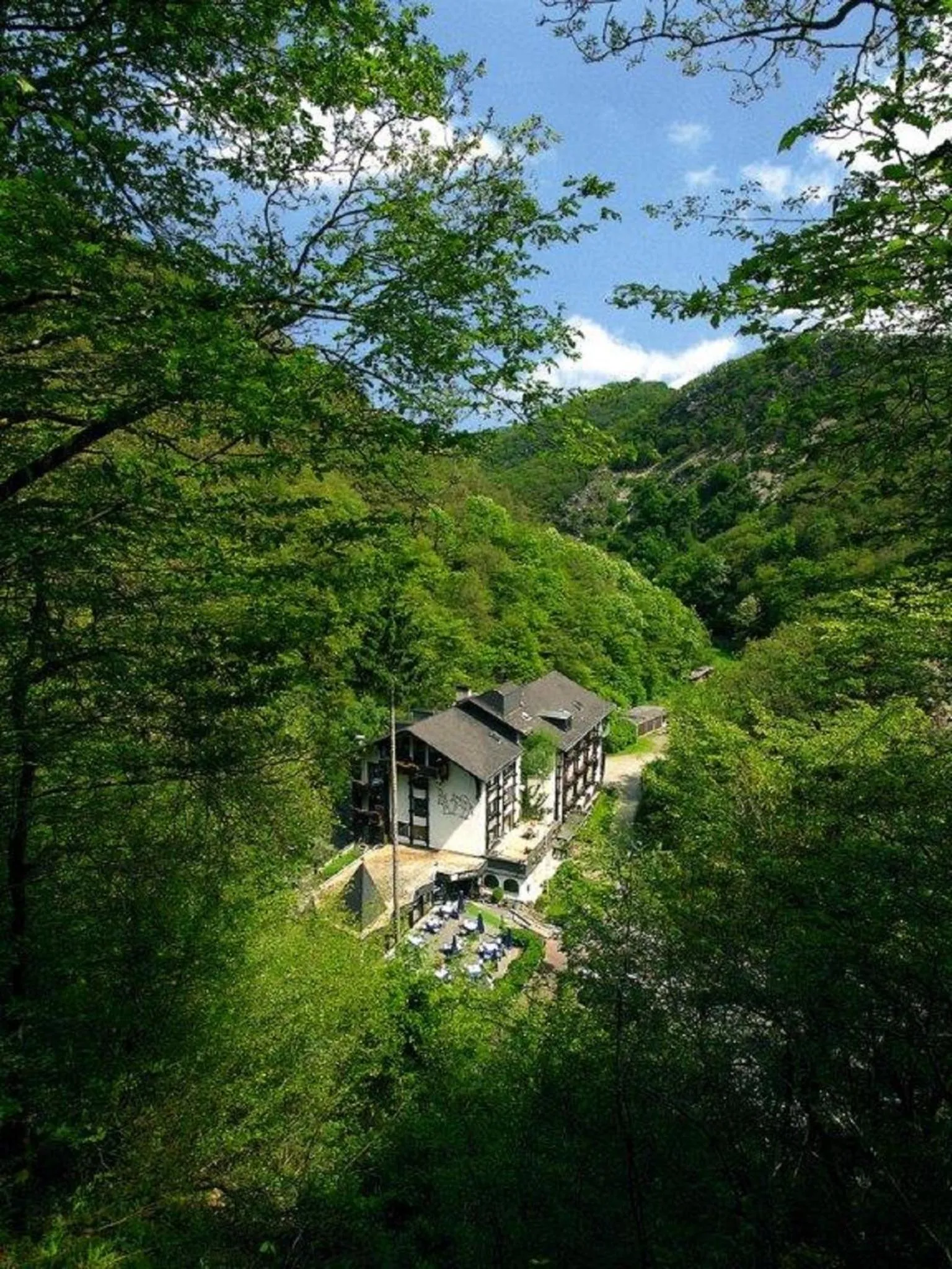Bird's eye view in Moselromantik Hotel Weissmühle