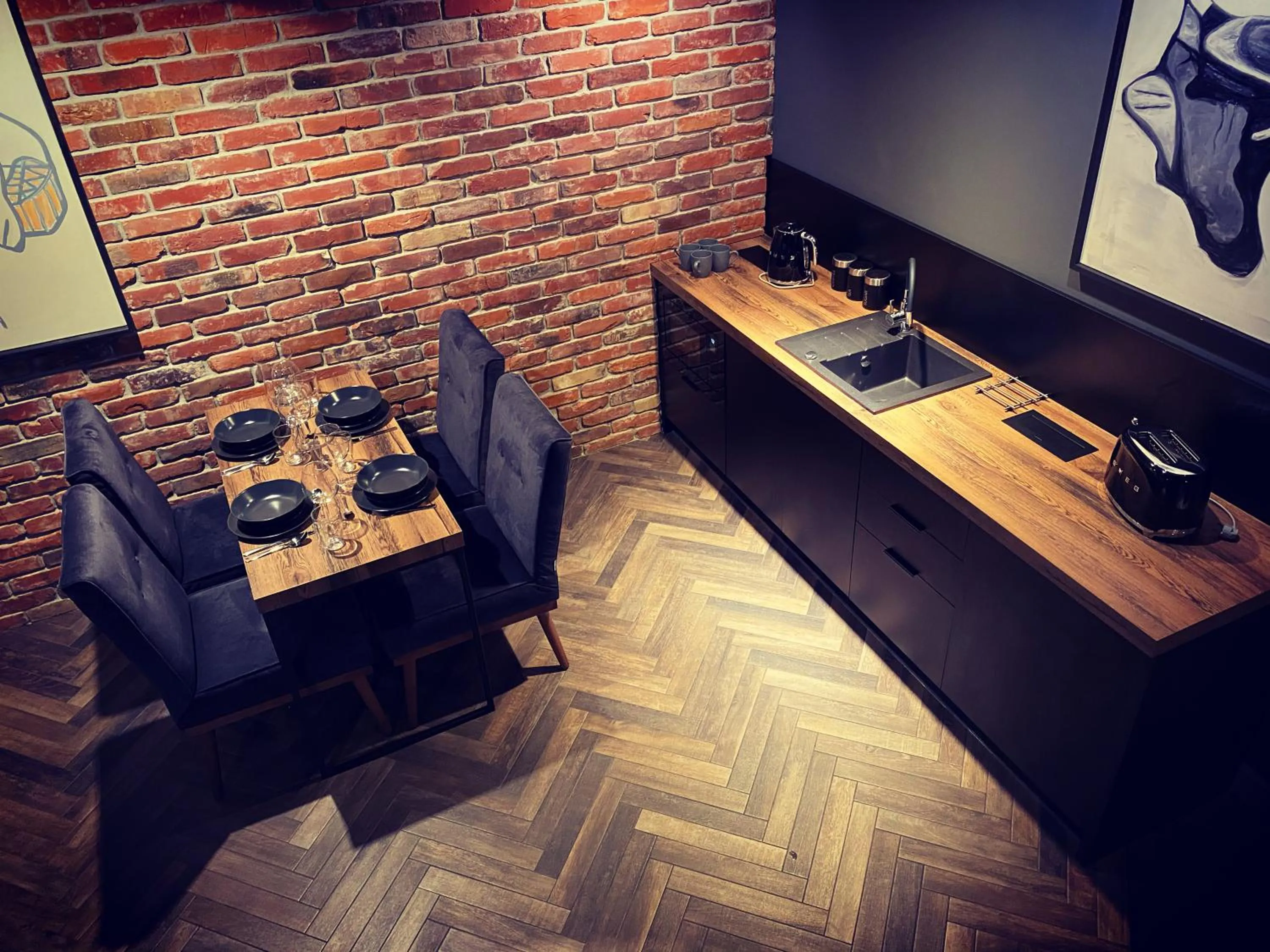 Kitchen or kitchenette in Old Town Luxury Apartments Zgorzelec