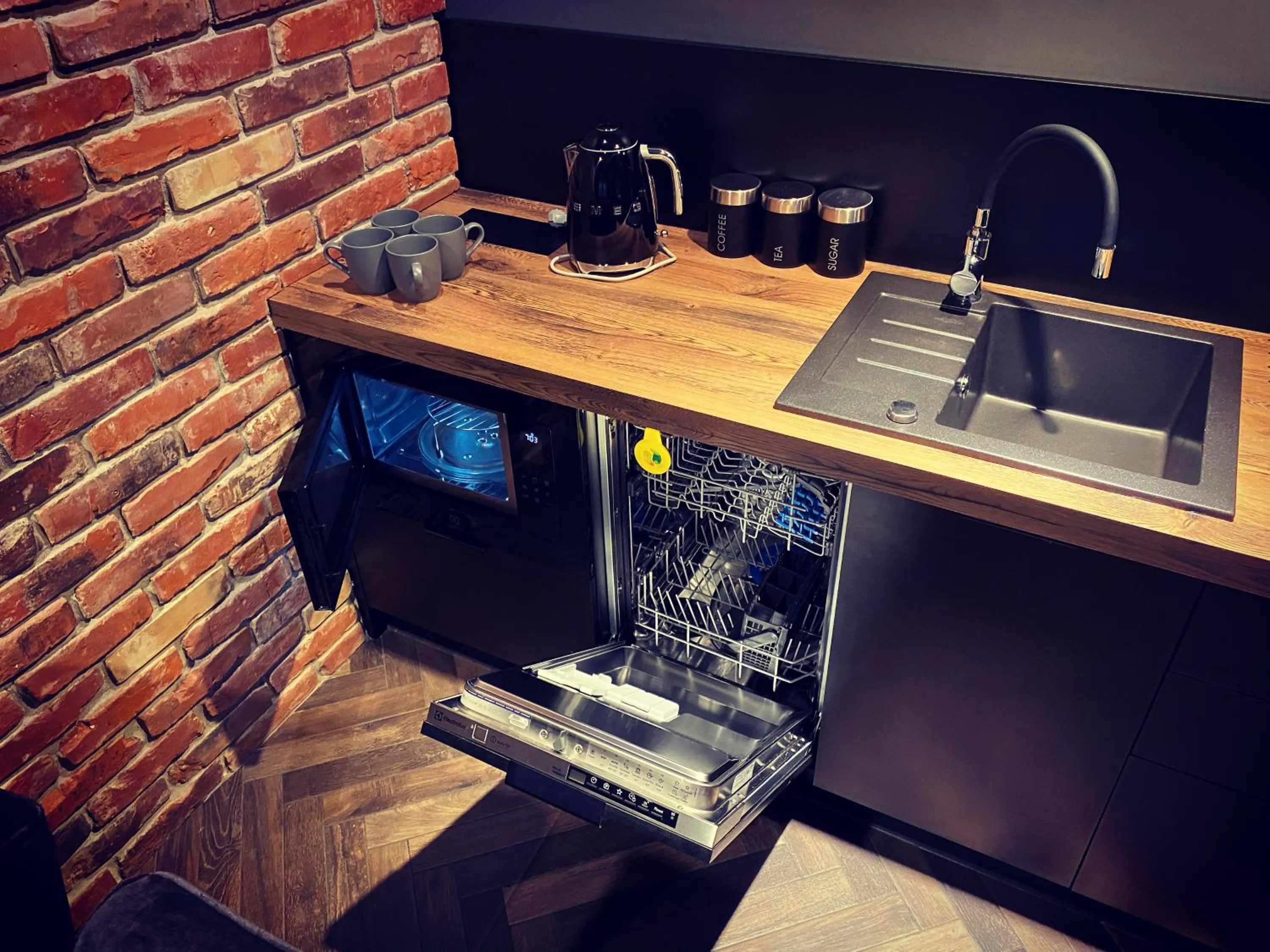 Kitchen or kitchenette in Old Town Luxury Apartments Zgorzelec
