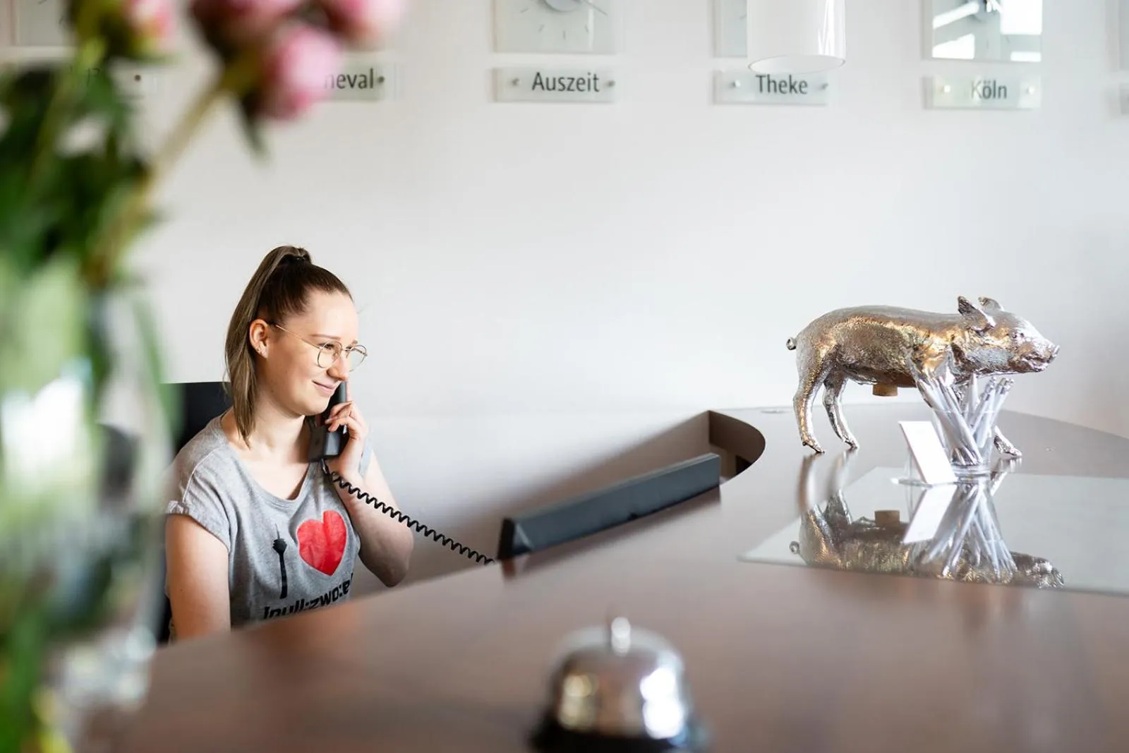 Lobby or reception in Auszeit Hotel Düsseldorf - das Frühstückshotel