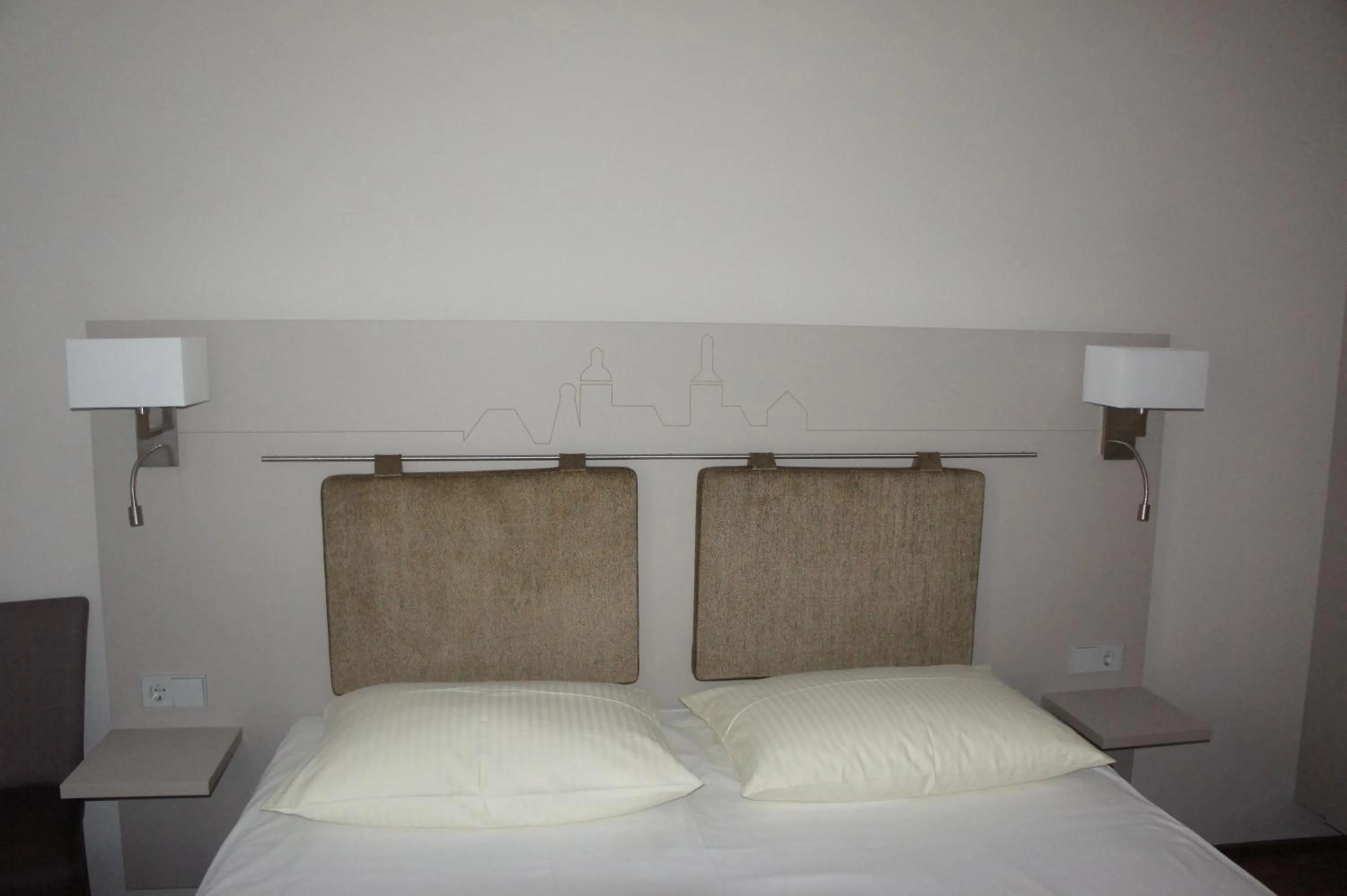 Decorative detail, Bed in Stadthotel Engel