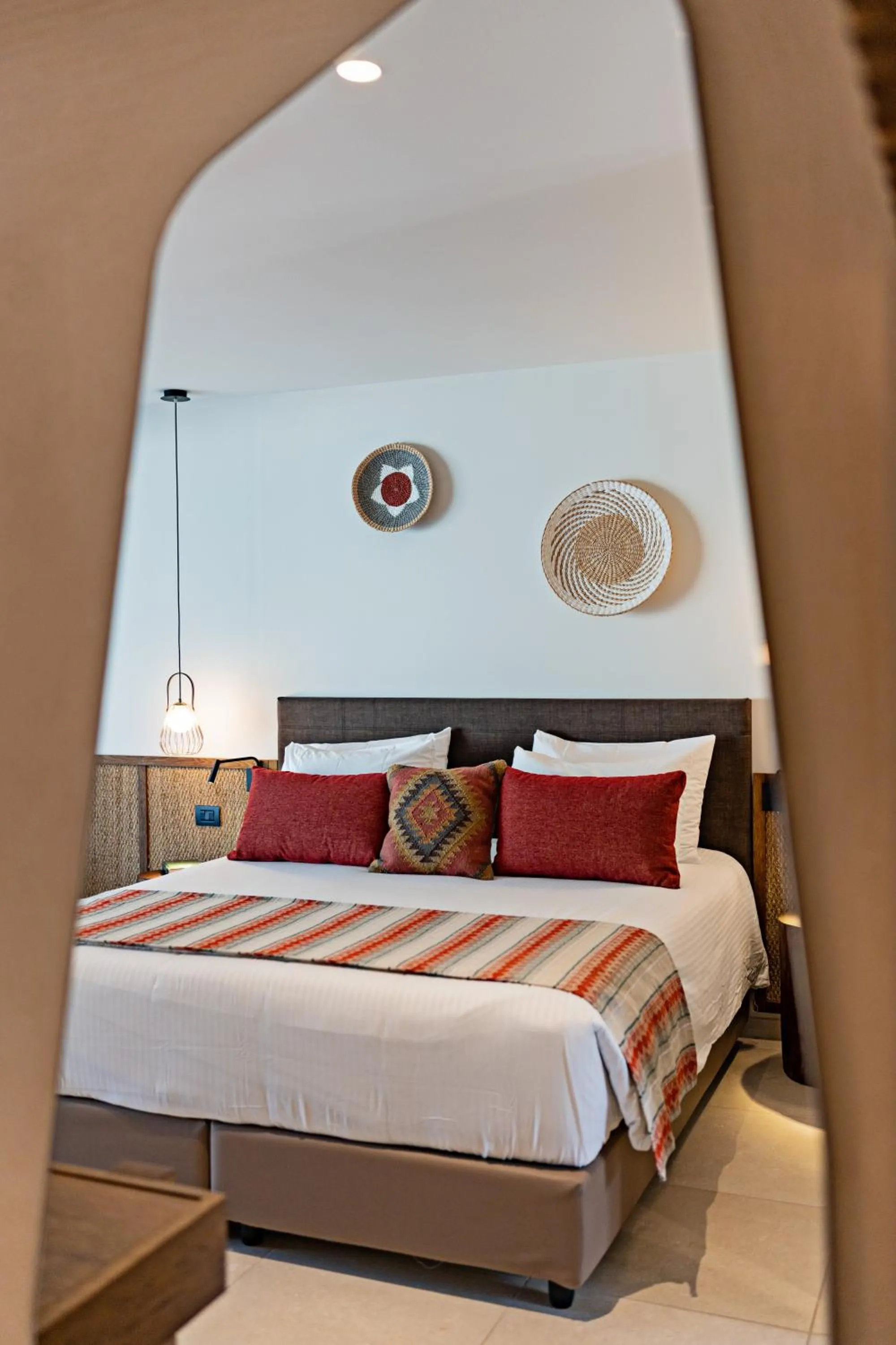 Bedroom, Bed in Minos Ambassador Suites & Spa - Adults only