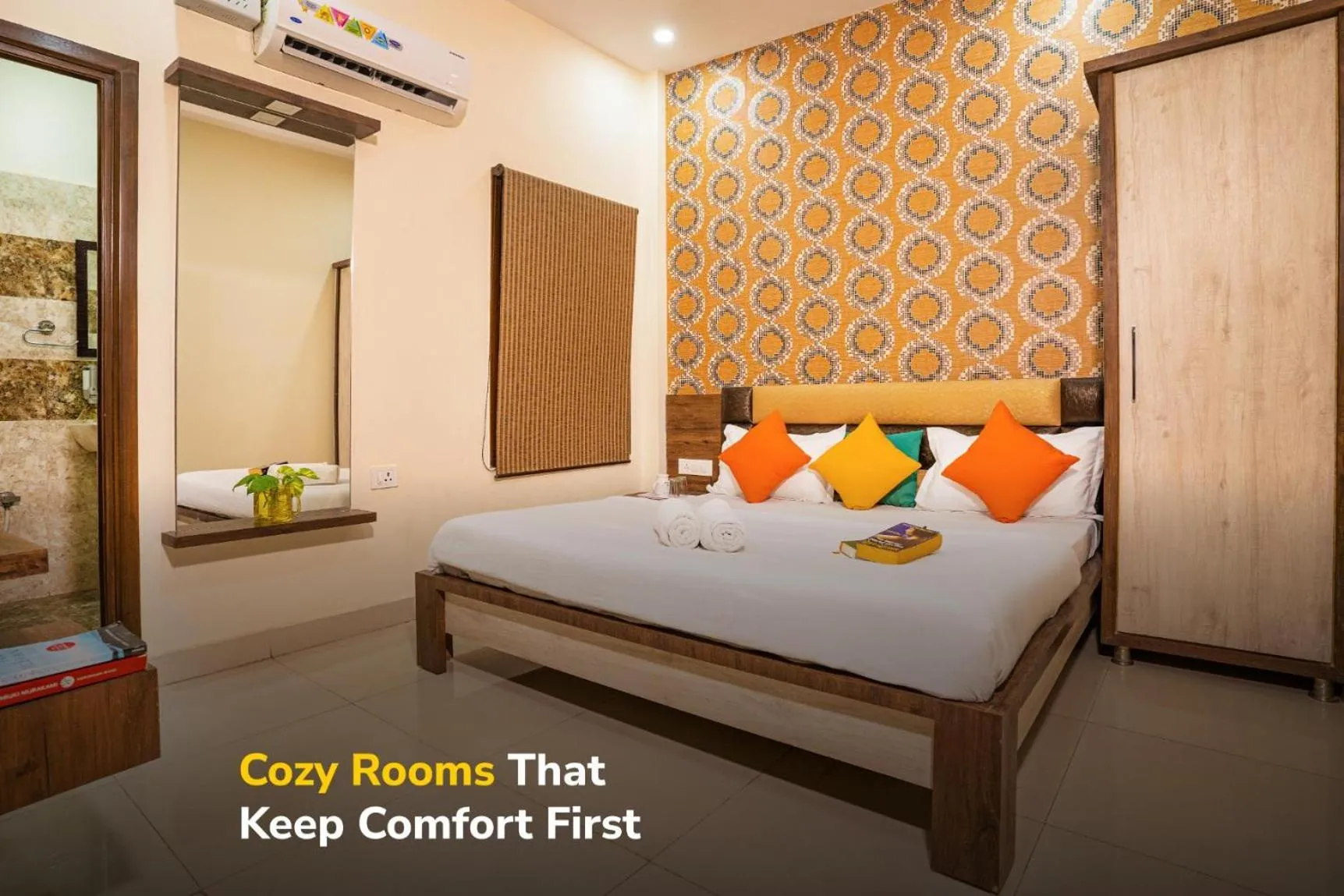 Bed in goSTOPS Amritsar, Chatiwind Gate