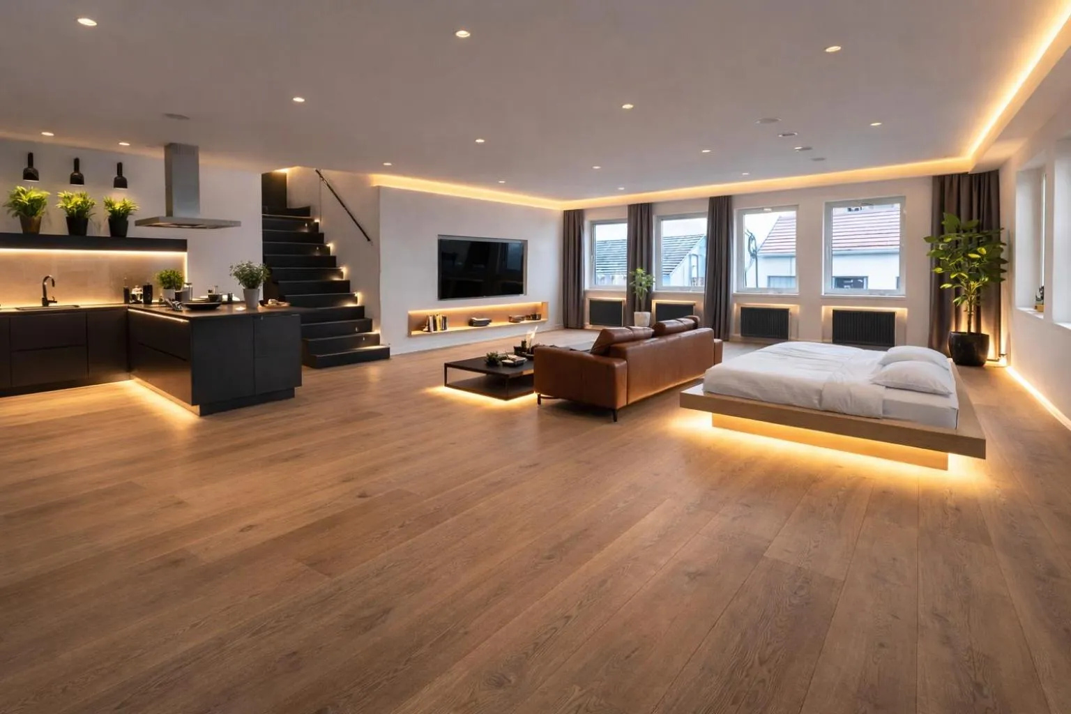 Bed in Hotel Villa Königsgarten