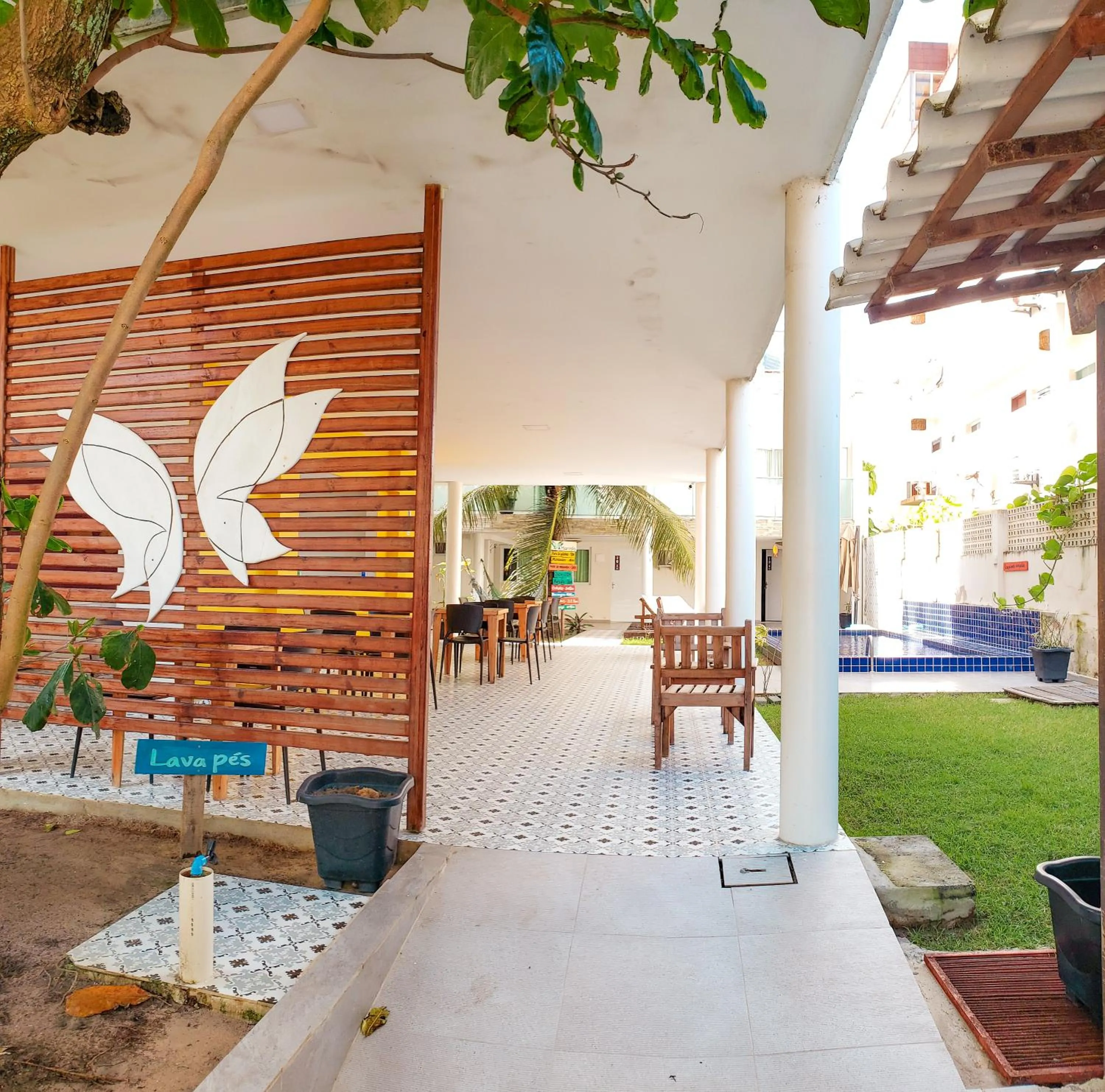 Patio in Pousada Maresia Unique Beira Mar