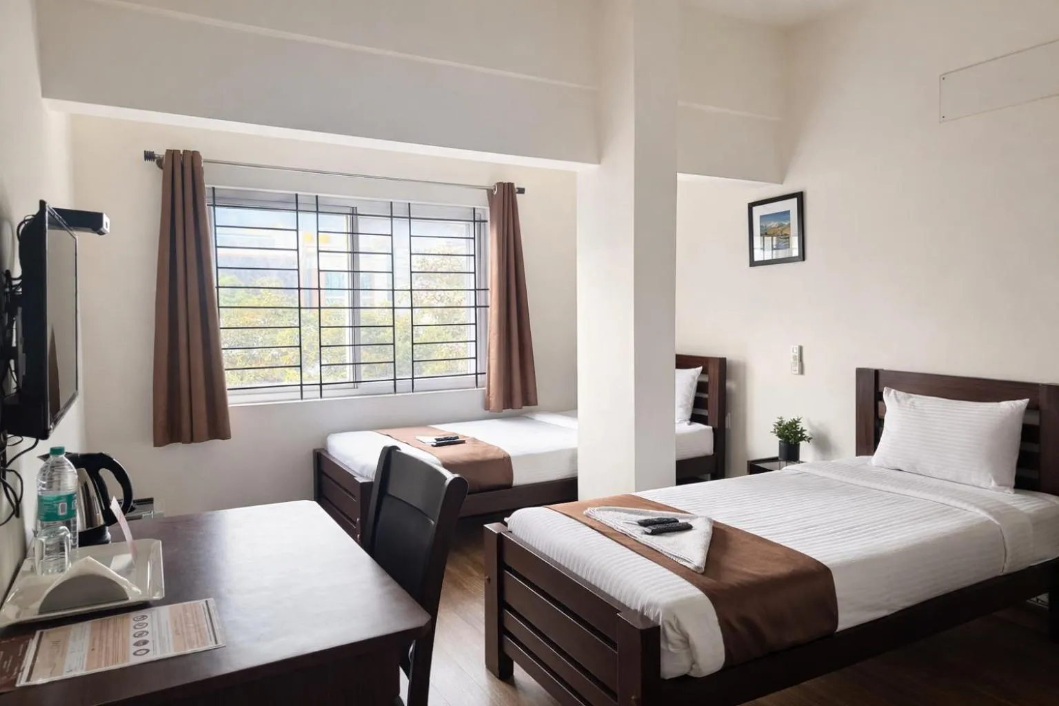 Bed in Coffee Bean Inn