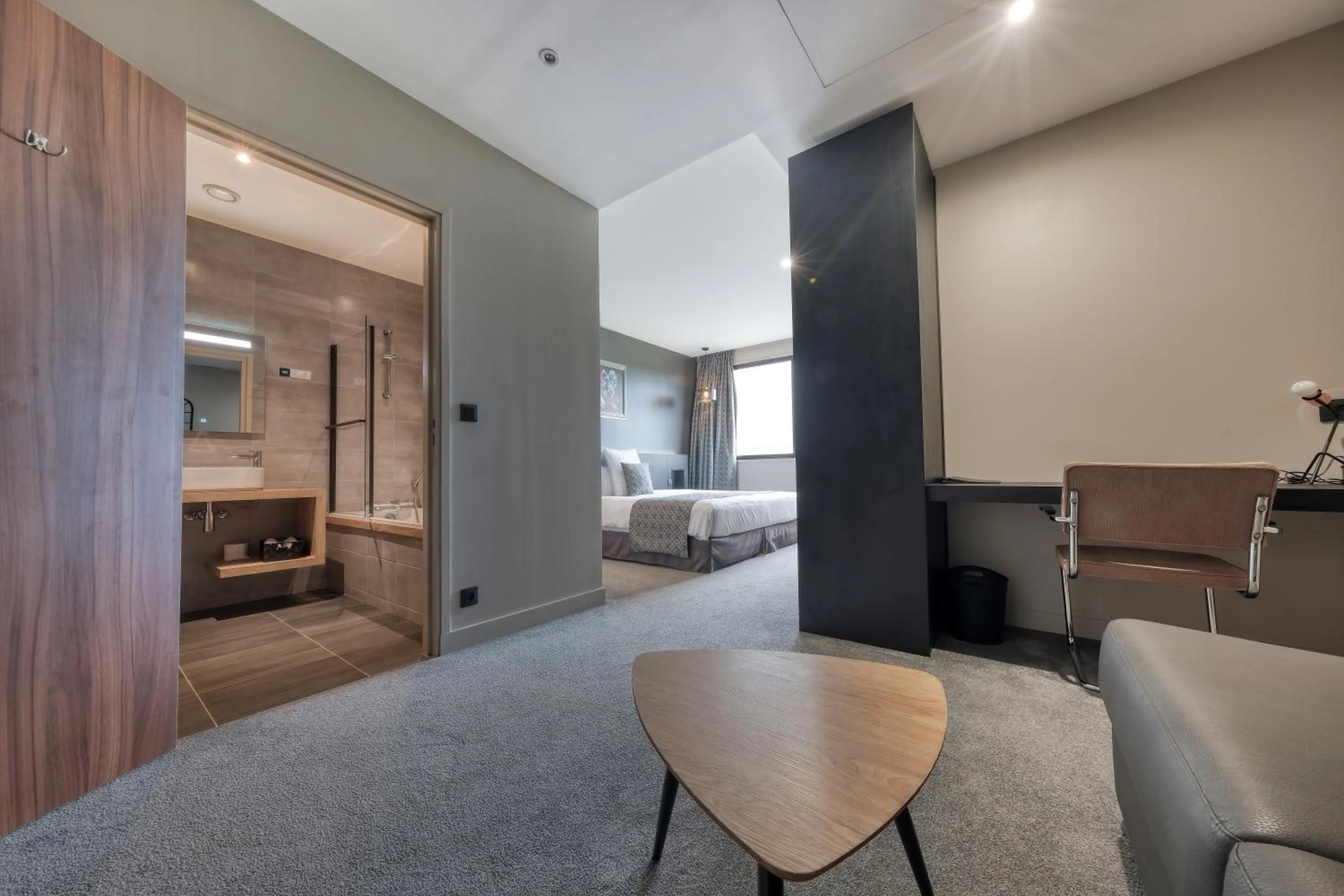 Bed in Hôtel & Restaurant La maison des blés