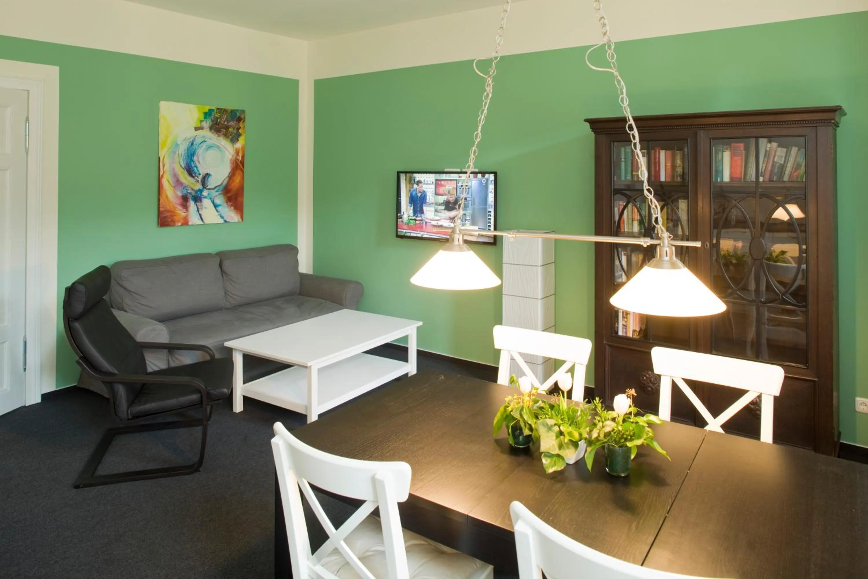 Seating area in Kulturgasthof Alte Reederei