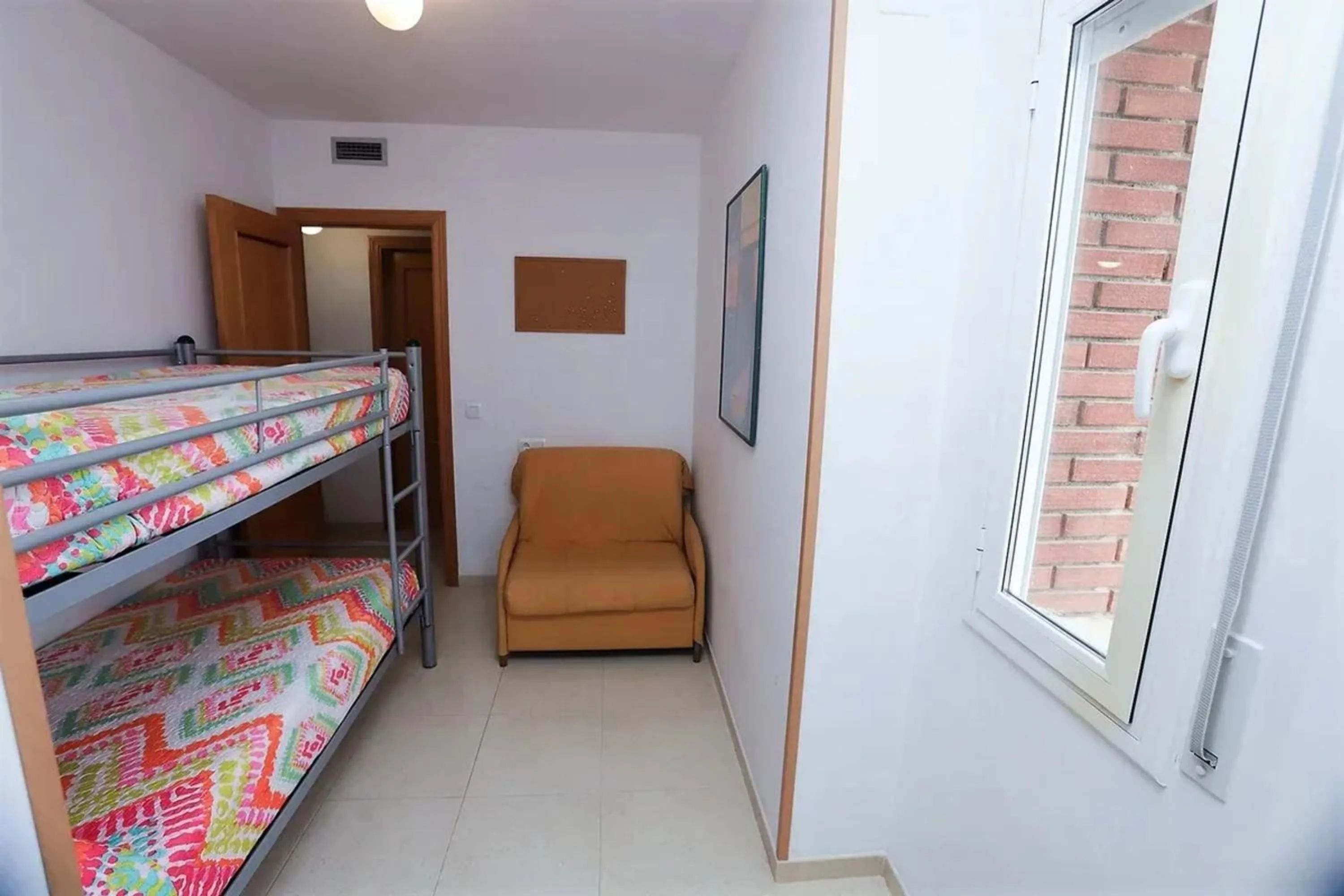 Photo of the whole room, Bed in Modern apartment in Calafell with sea and mountain view