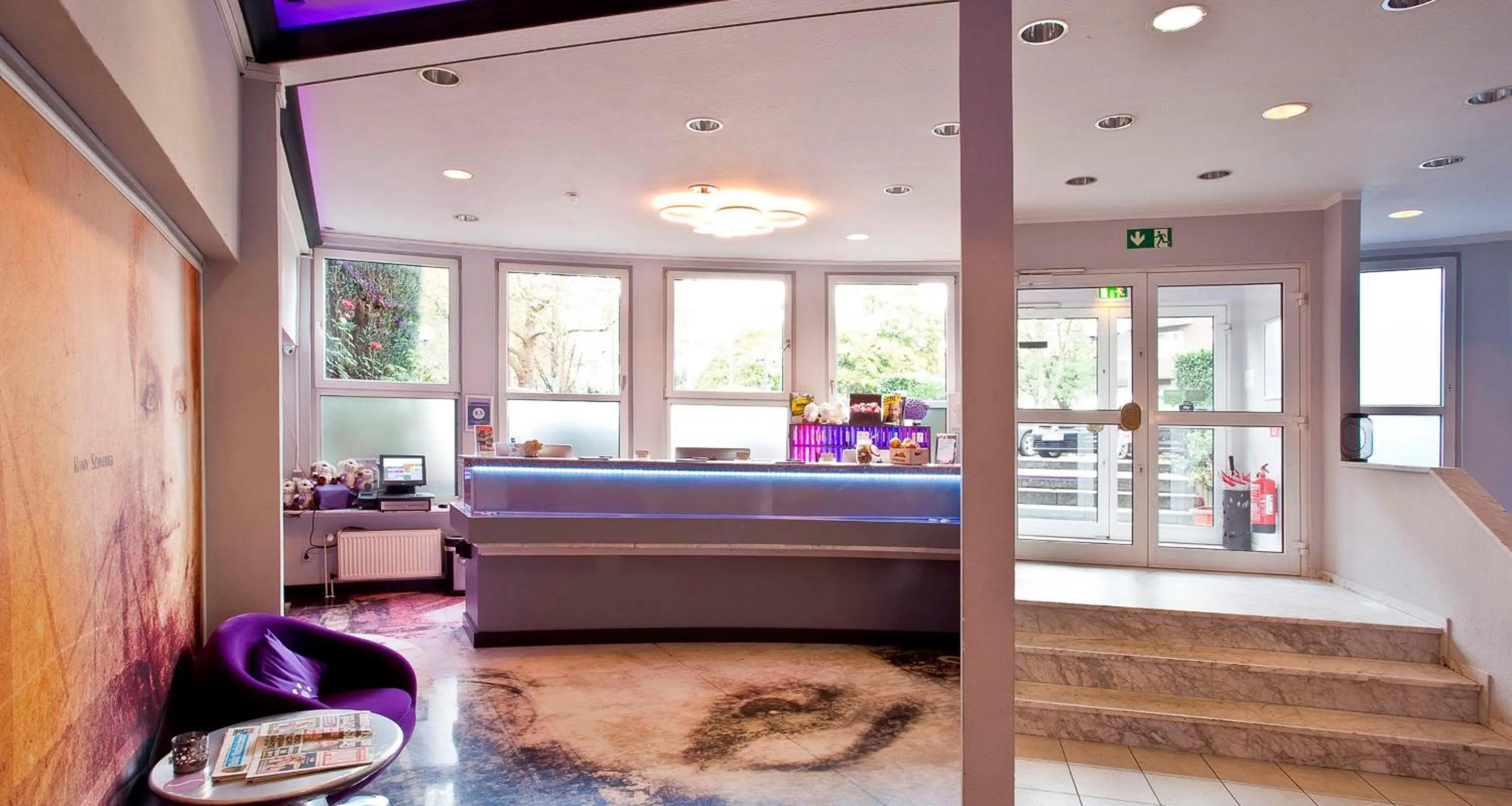 Lobby or reception in PLAZA INN stays design Dortmund