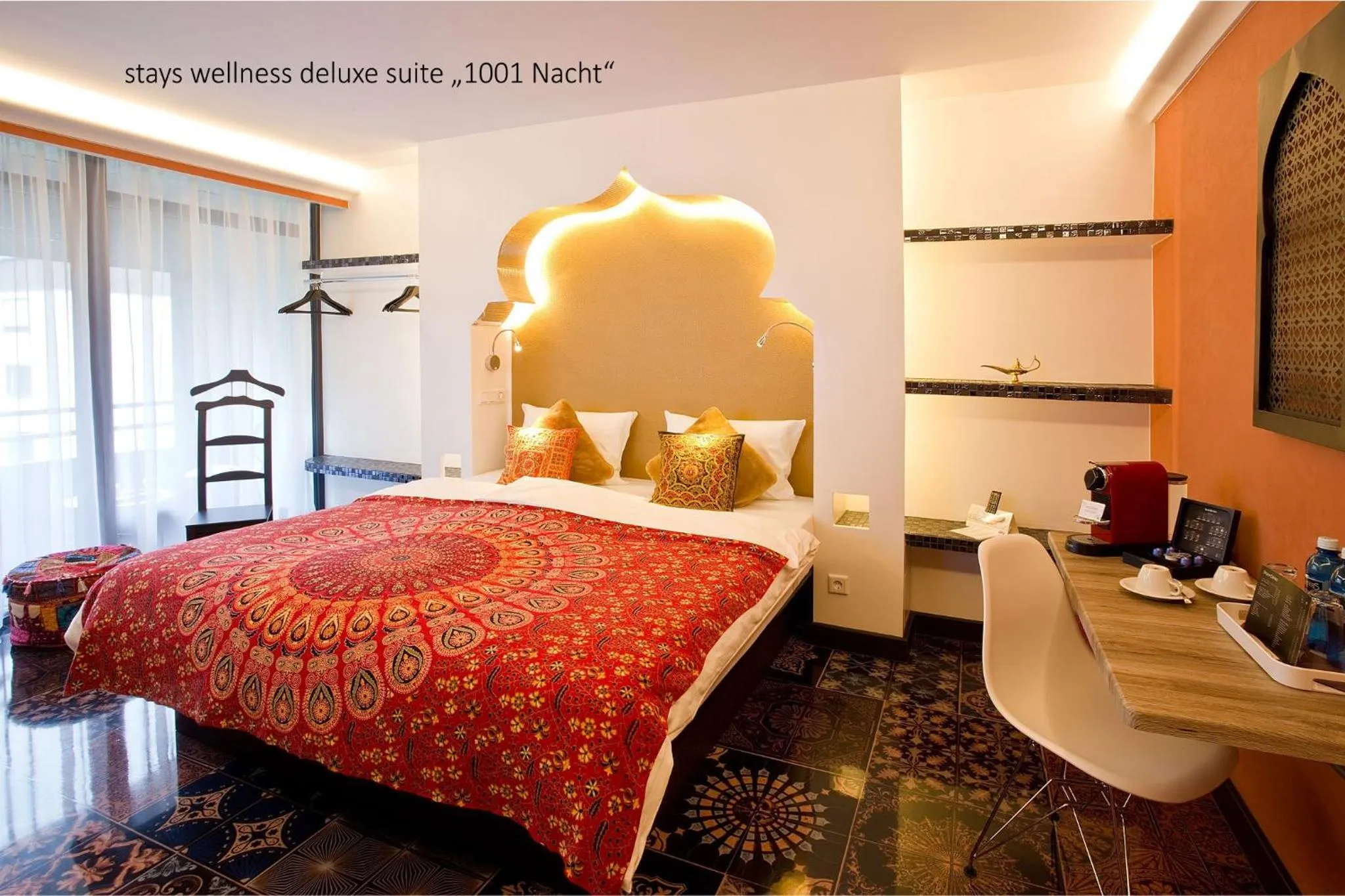 Bed in PLAZA INN stays design Dortmund