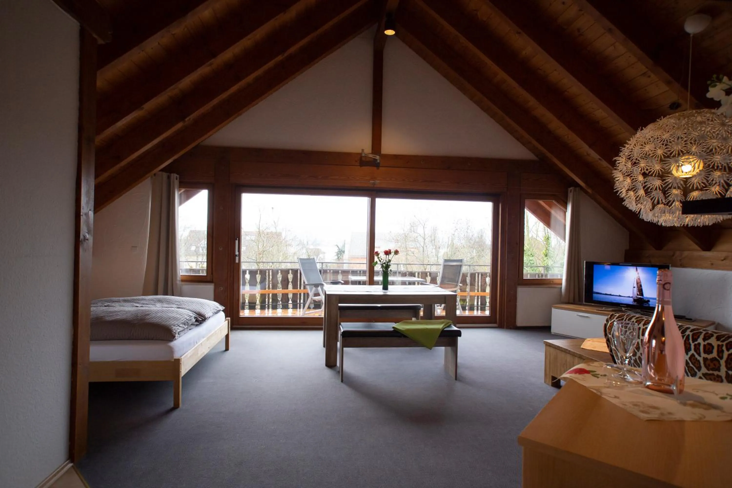 Living room, Bed in Haus Rose