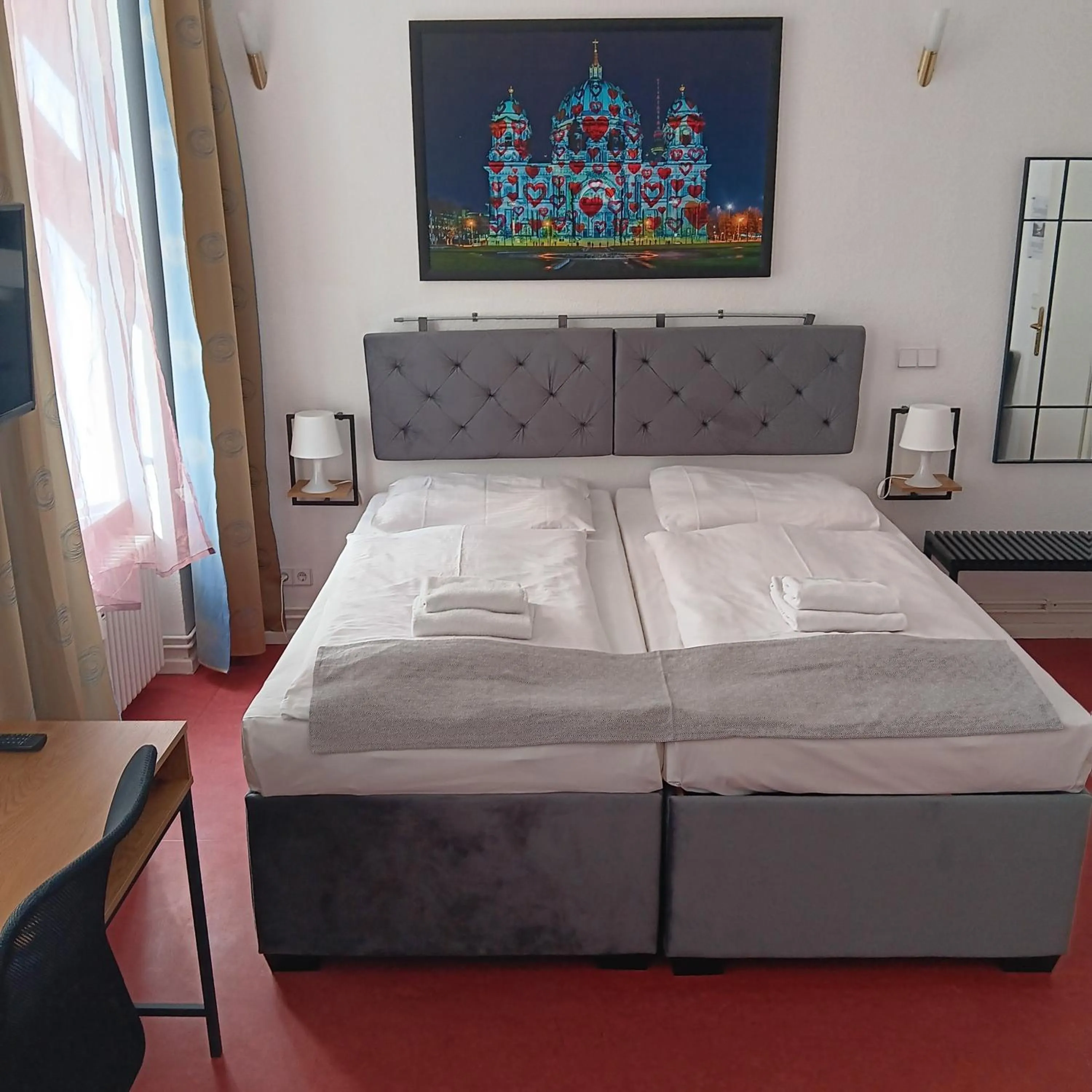 Bed in Hotel Amelie Berlin