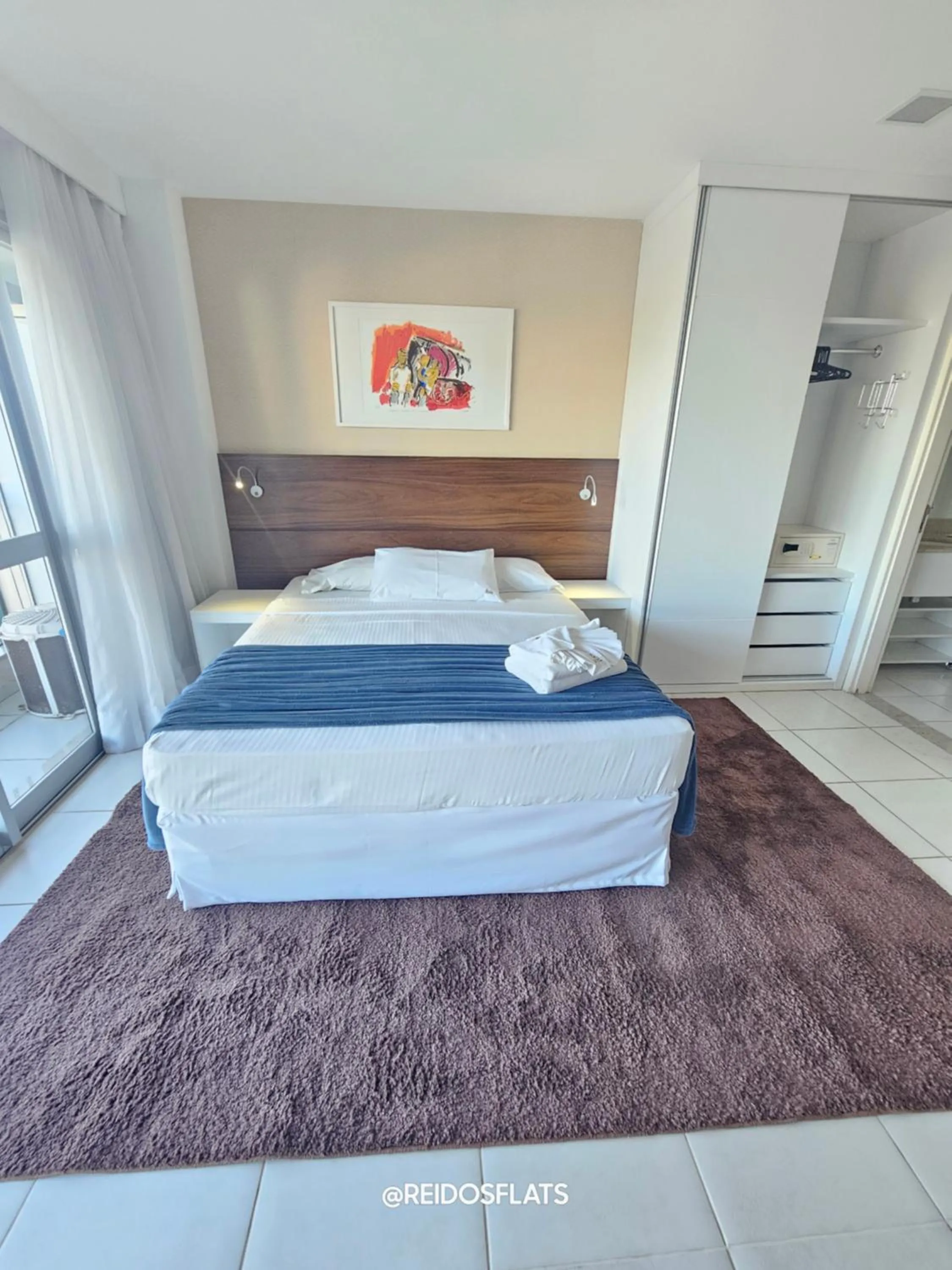 Bed in Flat Vision Executivo Premium By Rei dos Flats