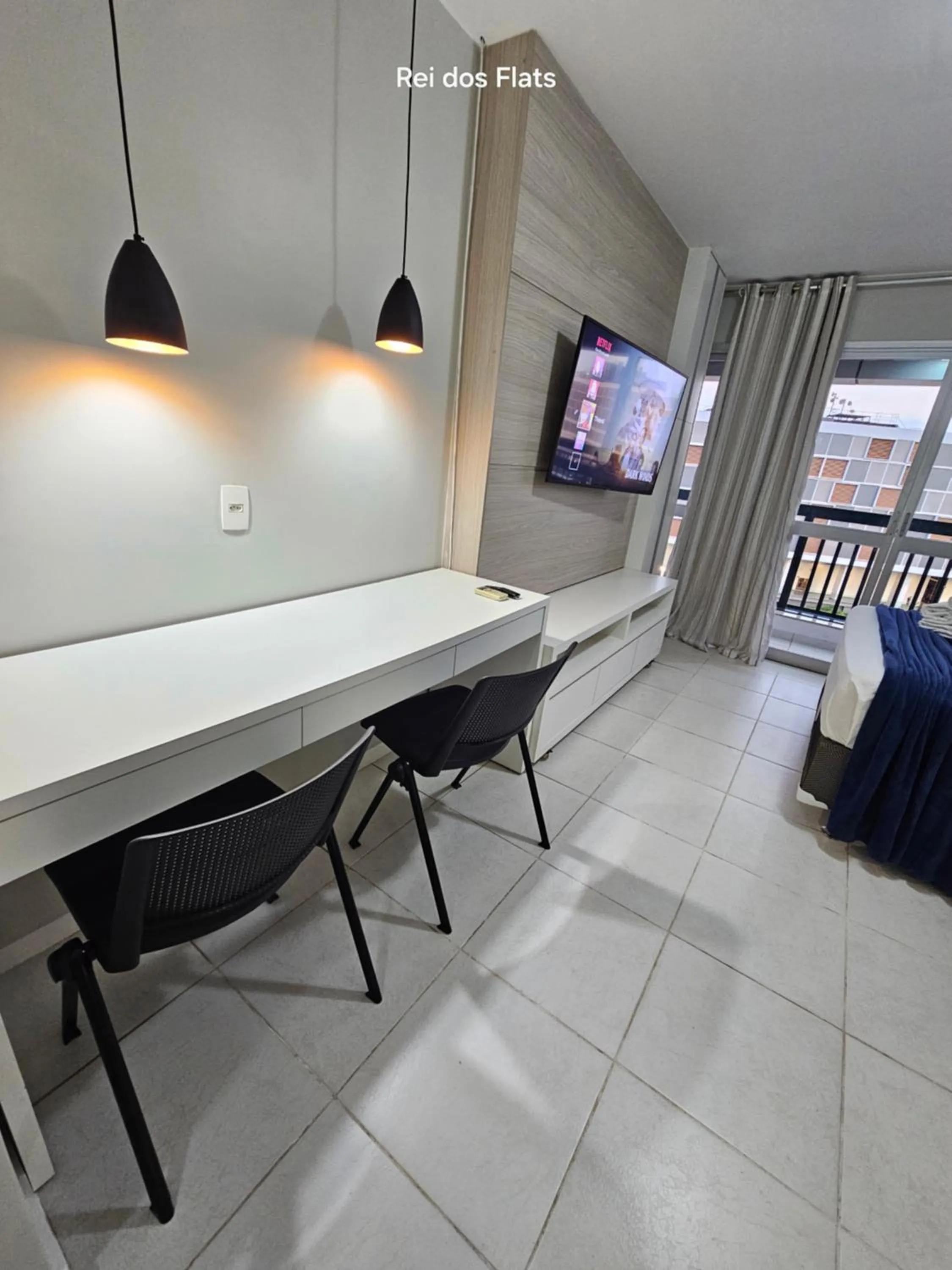 TV and multimedia in Flat Vision Executivo Premium By Rei dos Flats