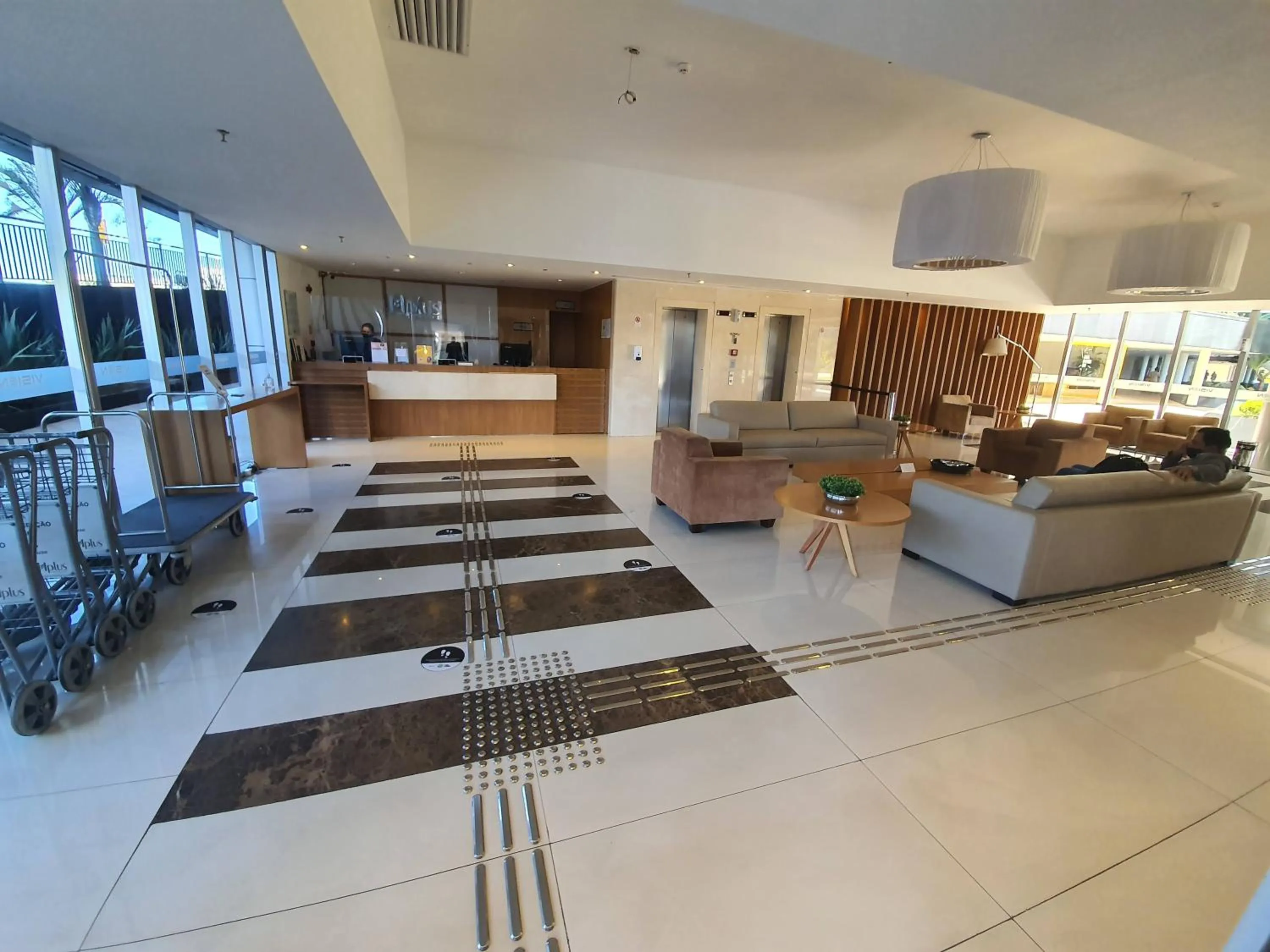 Lobby or reception in Flat Vision Executivo Premium By Rei dos Flats