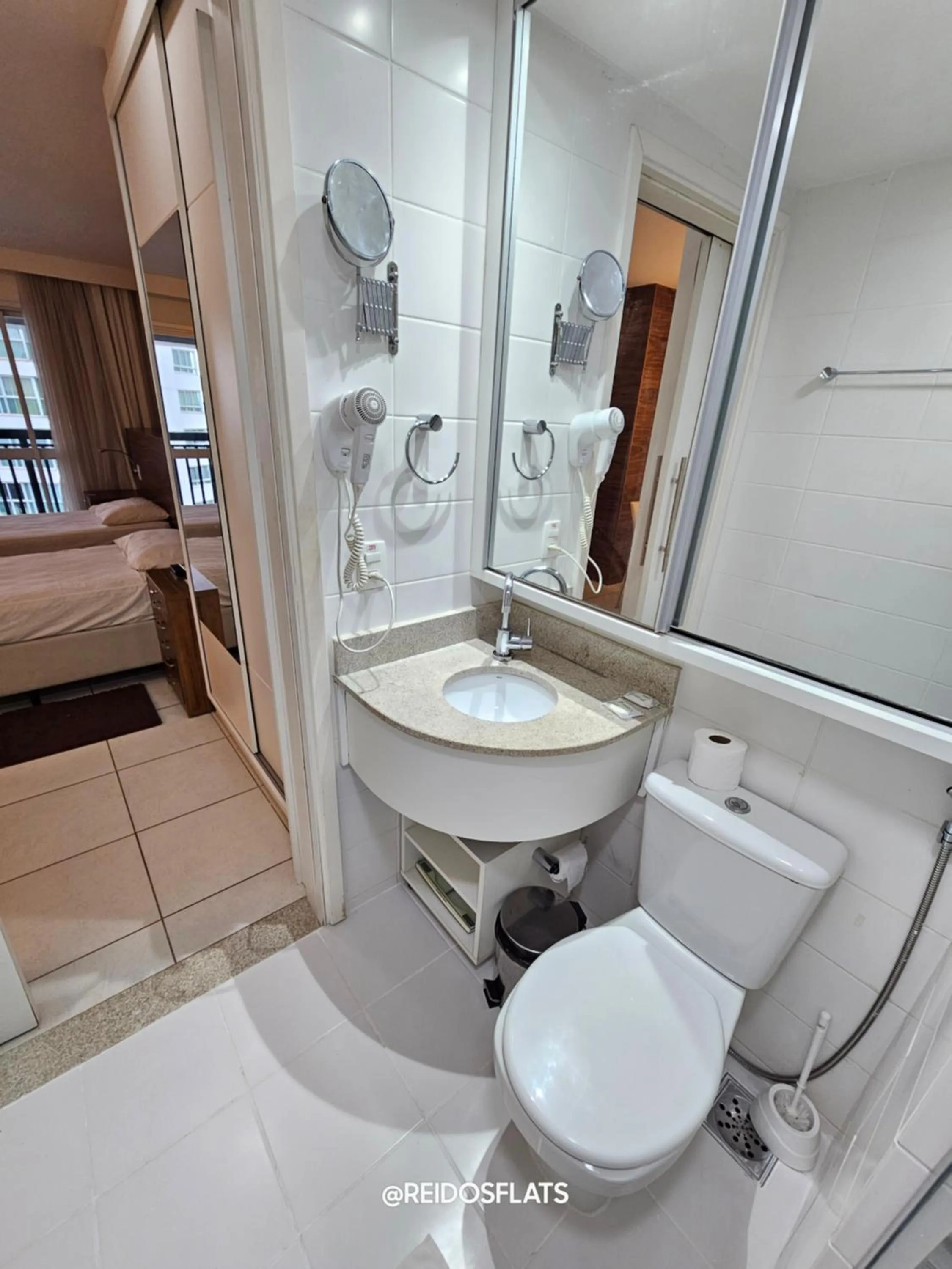 Shower in Flat Vision Executivo Premium By Rei dos Flats