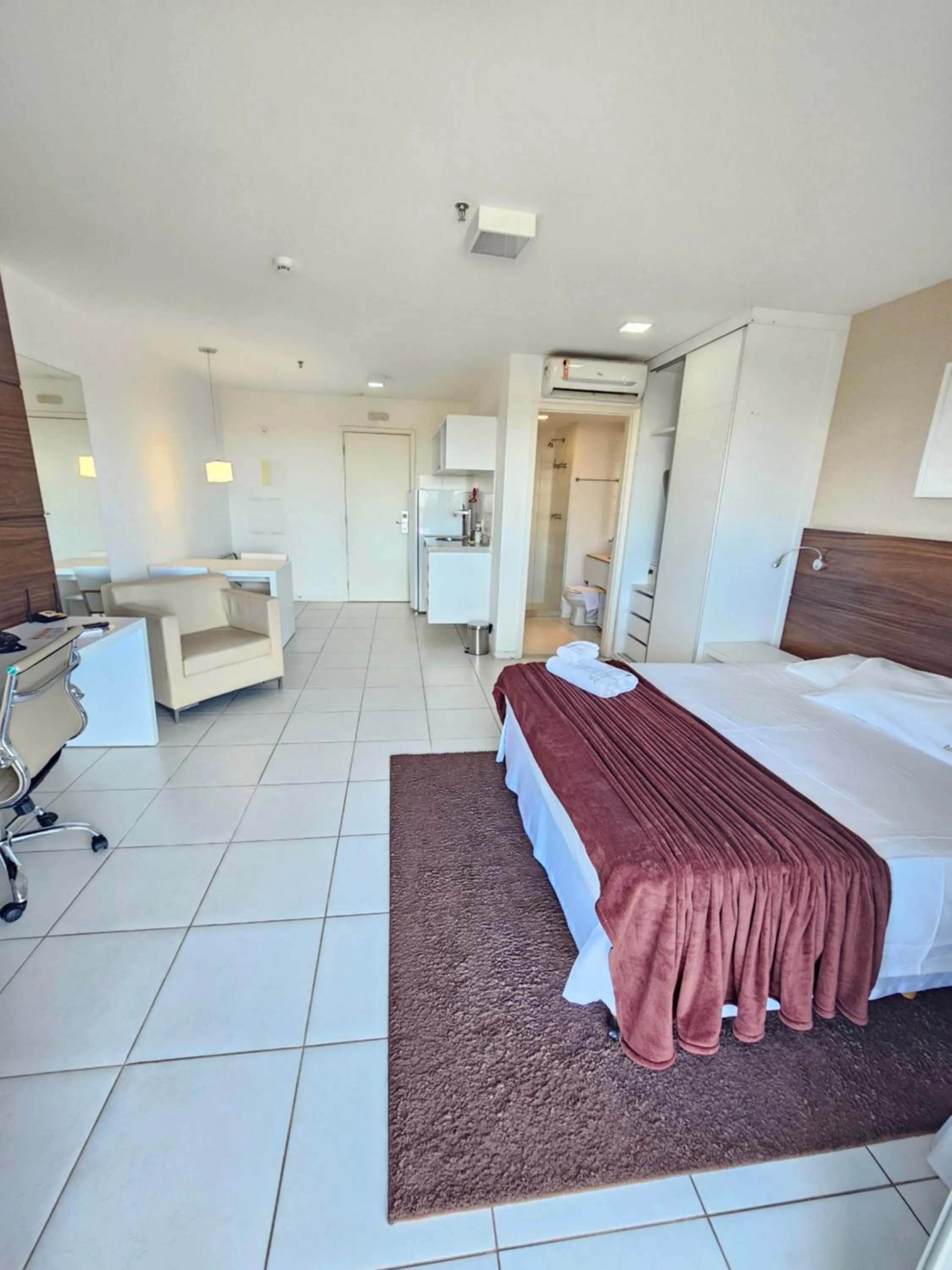 Bed in Flat Vision Executivo Premium By Rei dos Flats