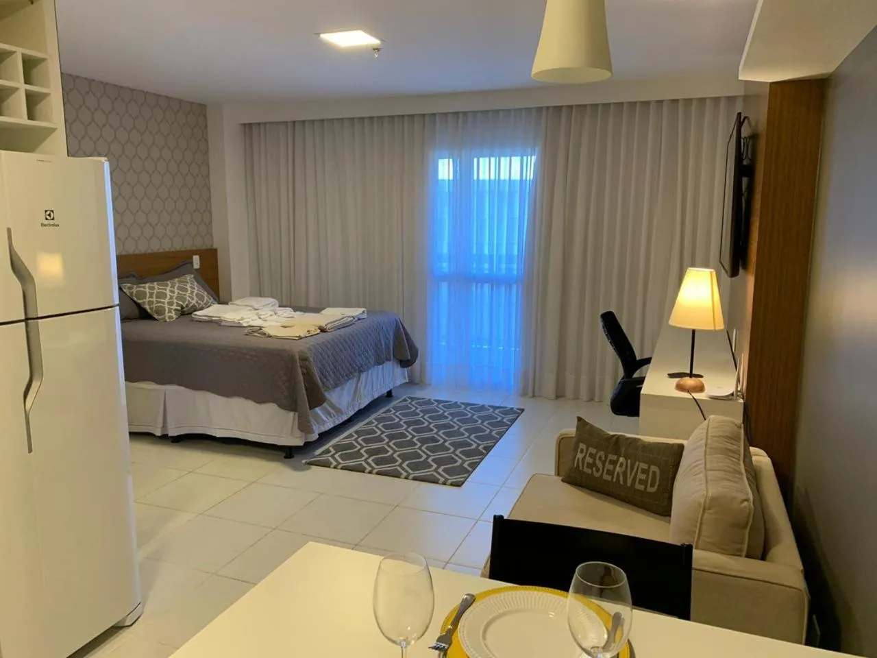 Bed in Flat Vision Executivo Premium By Rei dos Flats