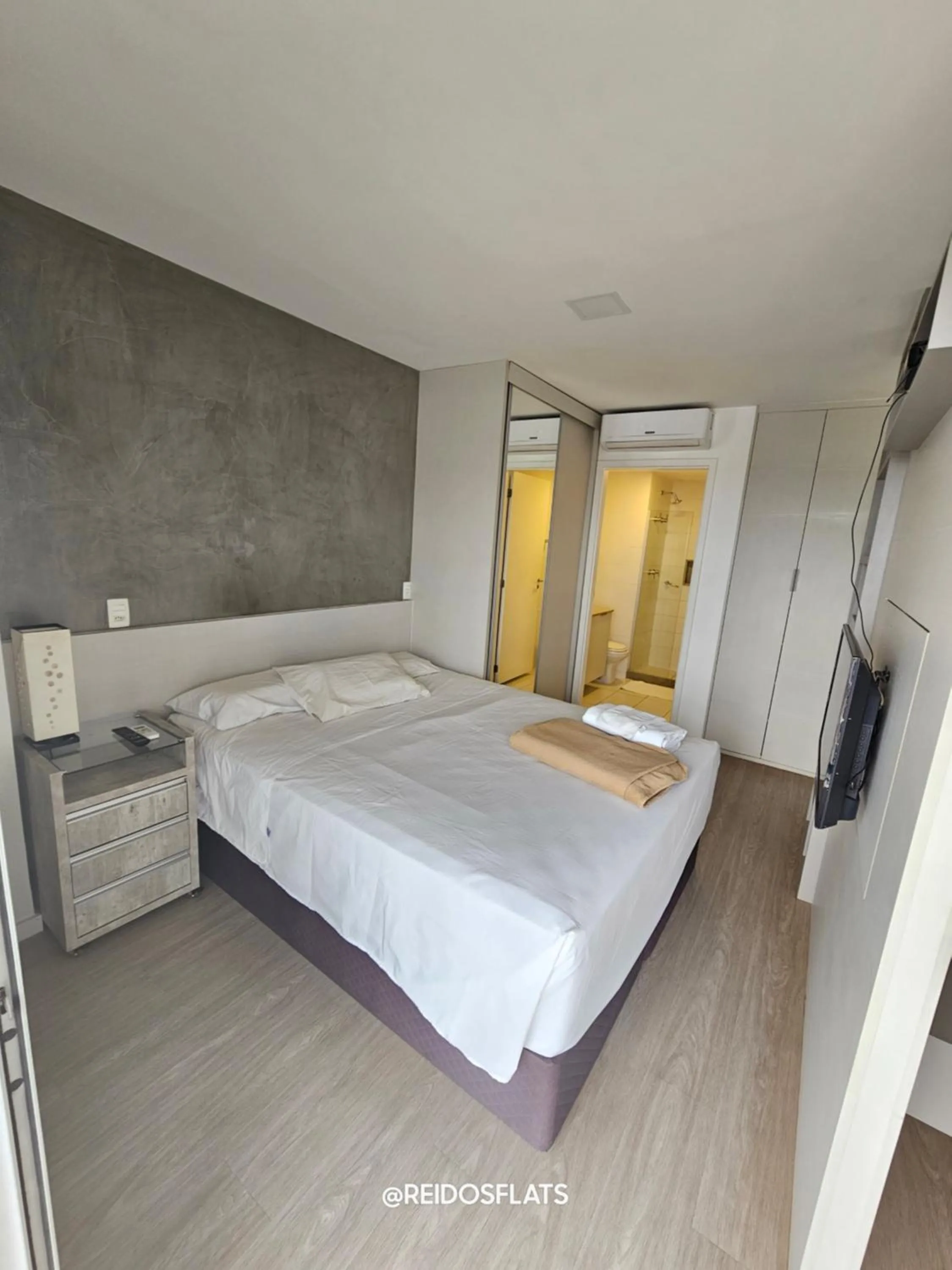 Bed in Flat Vision Executivo Premium By Rei dos Flats