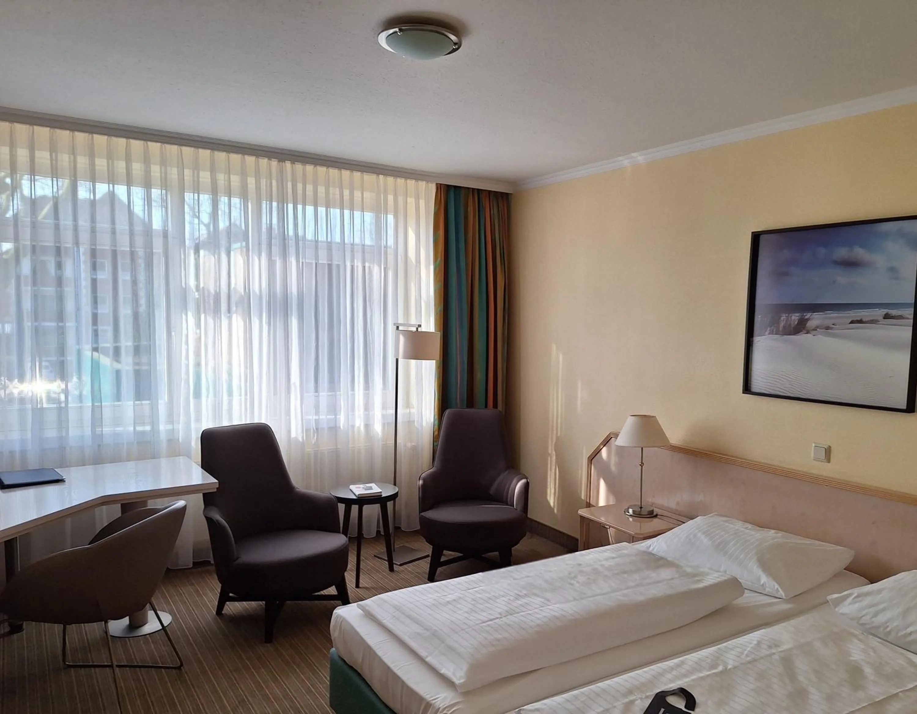 Bed in Upstalsboom Parkhotel