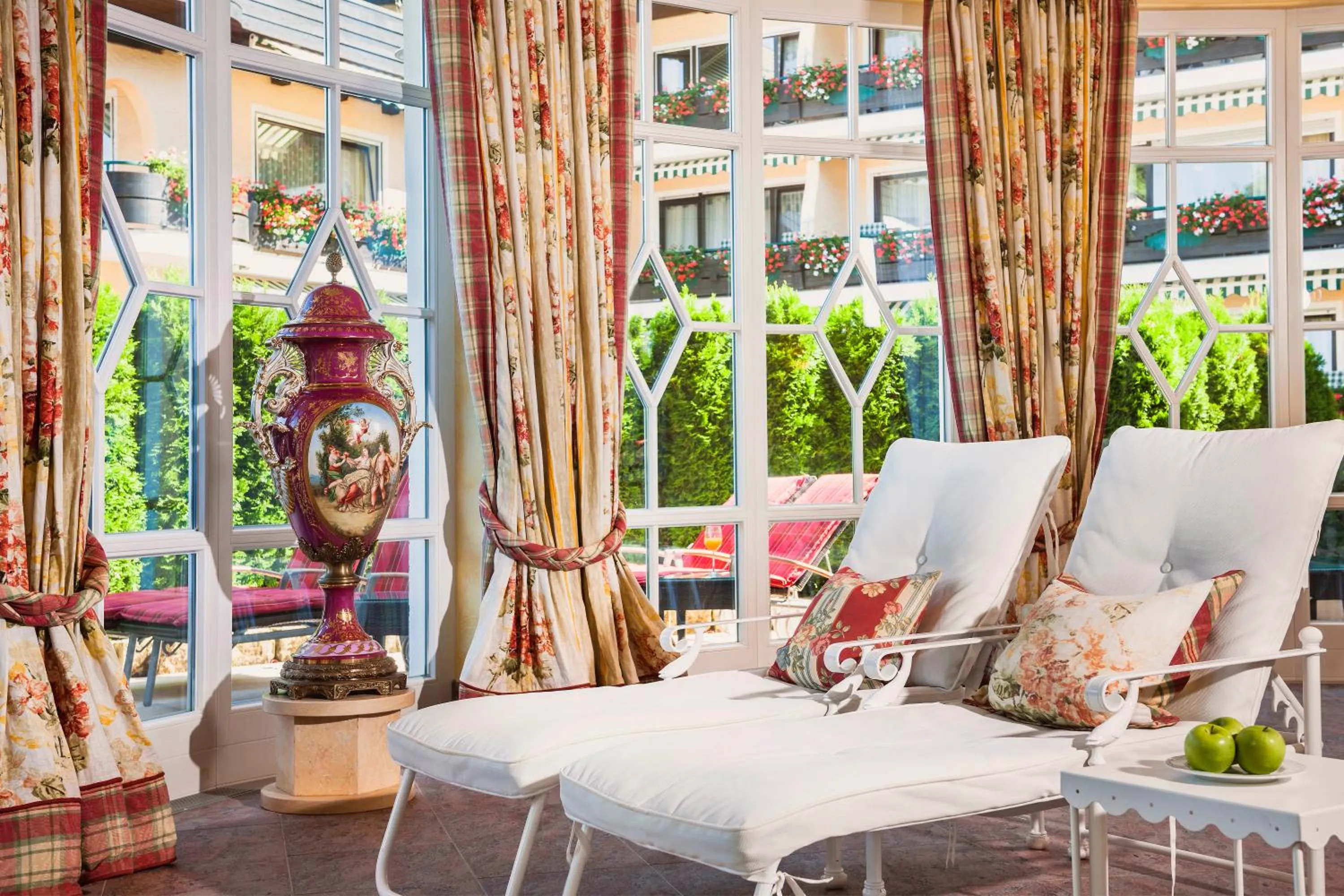 Sauna in Relais & Châteaux Hotel Schwarzmatt