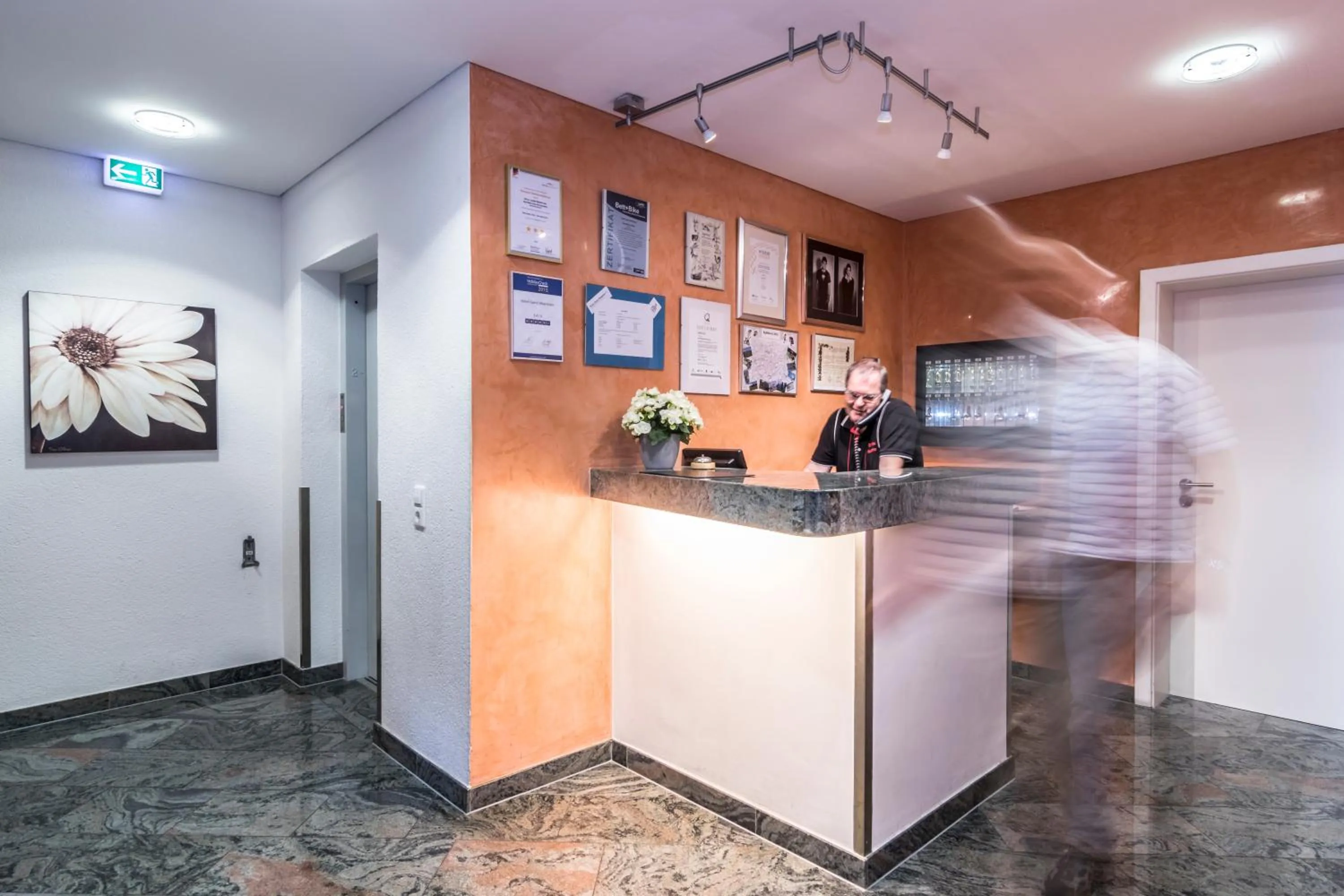 Lobby or reception in Hotel Garni Oberrhein