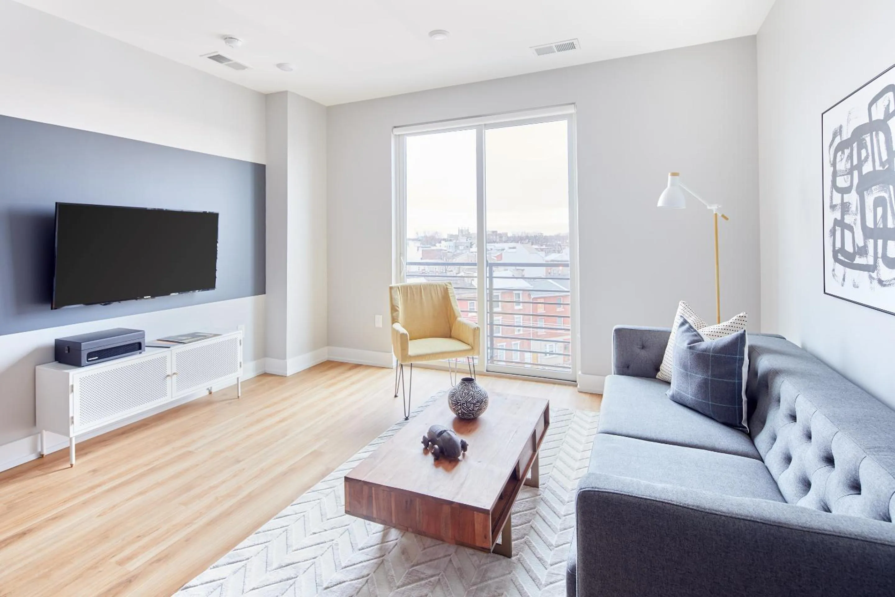 Living room in The Frankford Fishtown