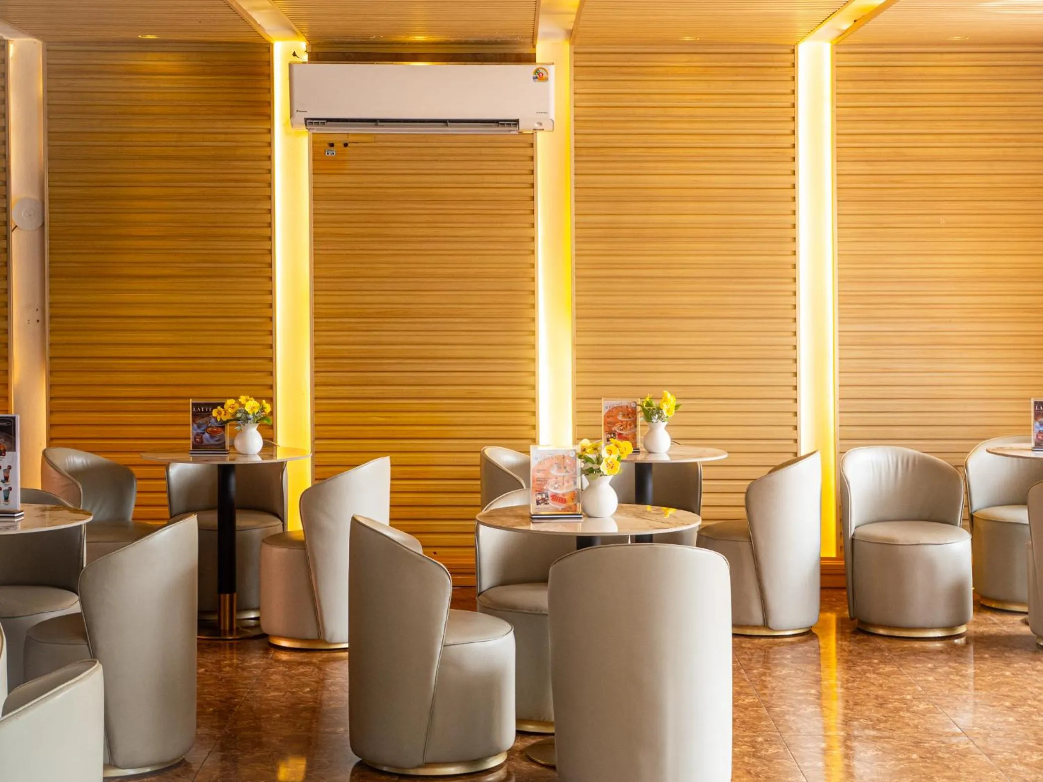 Seating area in HT9 Hotel