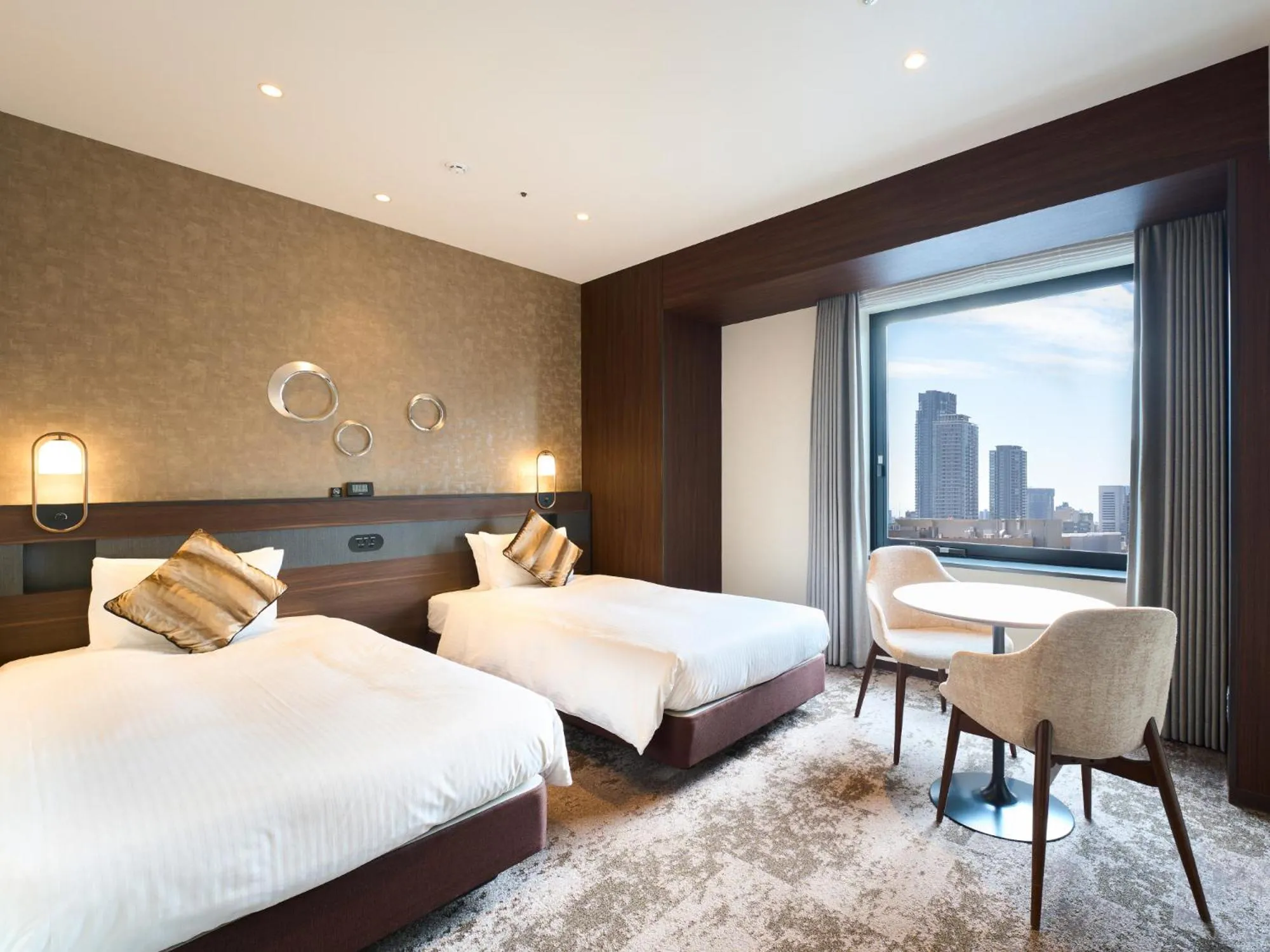 Photo of the whole room, Bed in Hotel Elcient Osaka Umeda