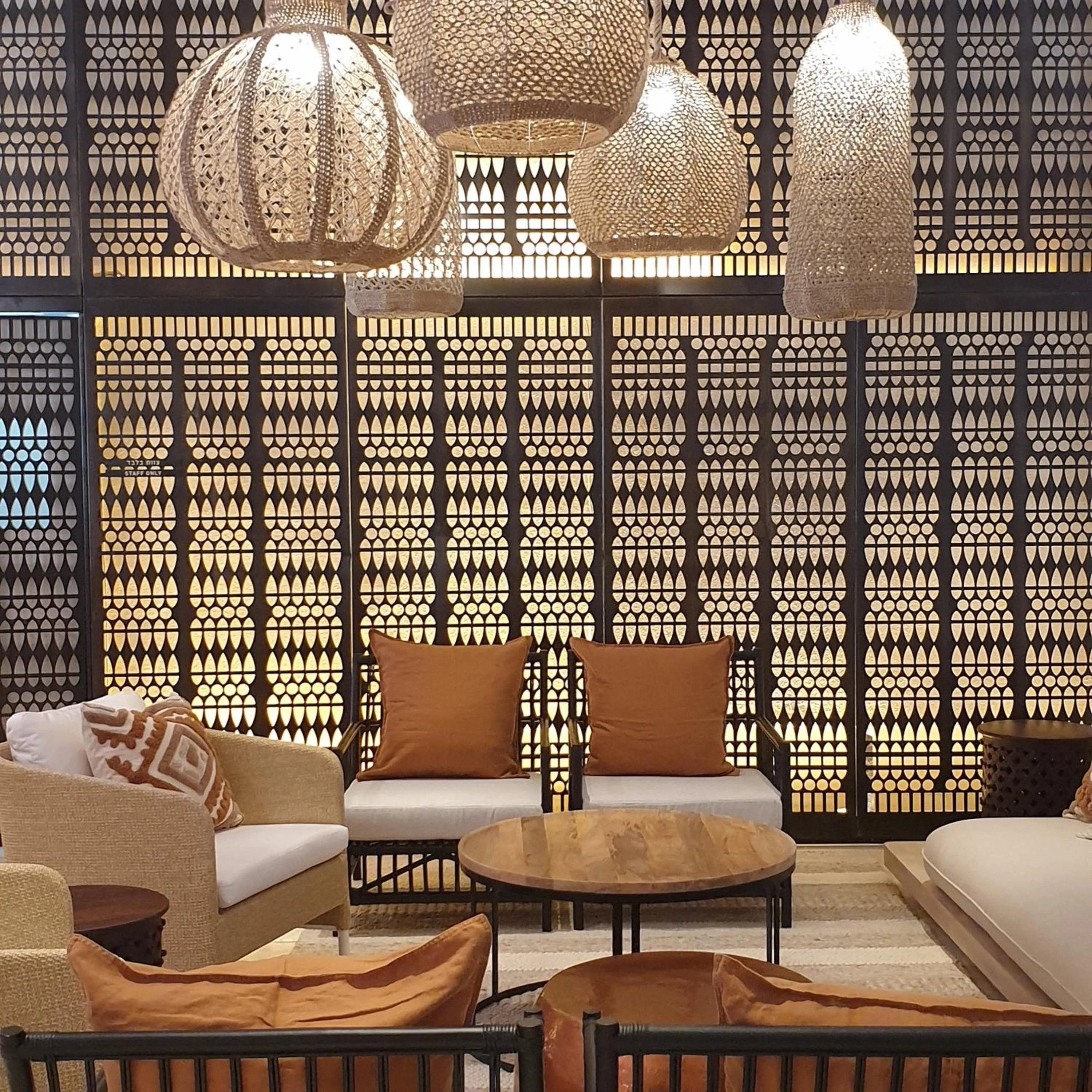 Seating area in Kedma by Isrotel Collection