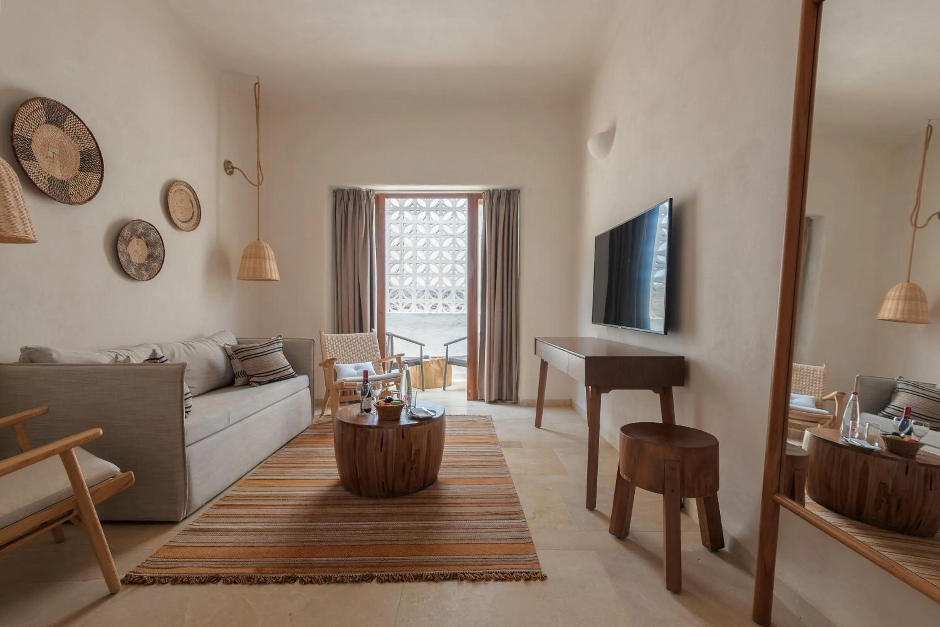 Living room in Kedma by Isrotel Collection