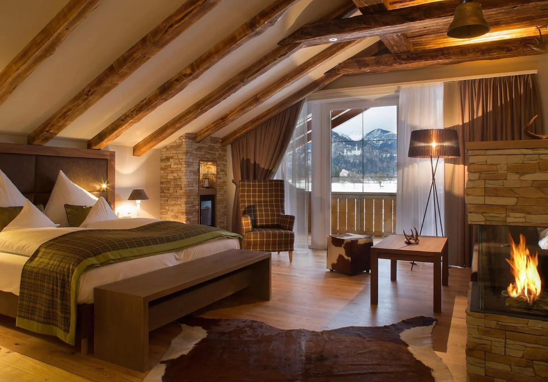 Bed in Hotel Das Rübezahl