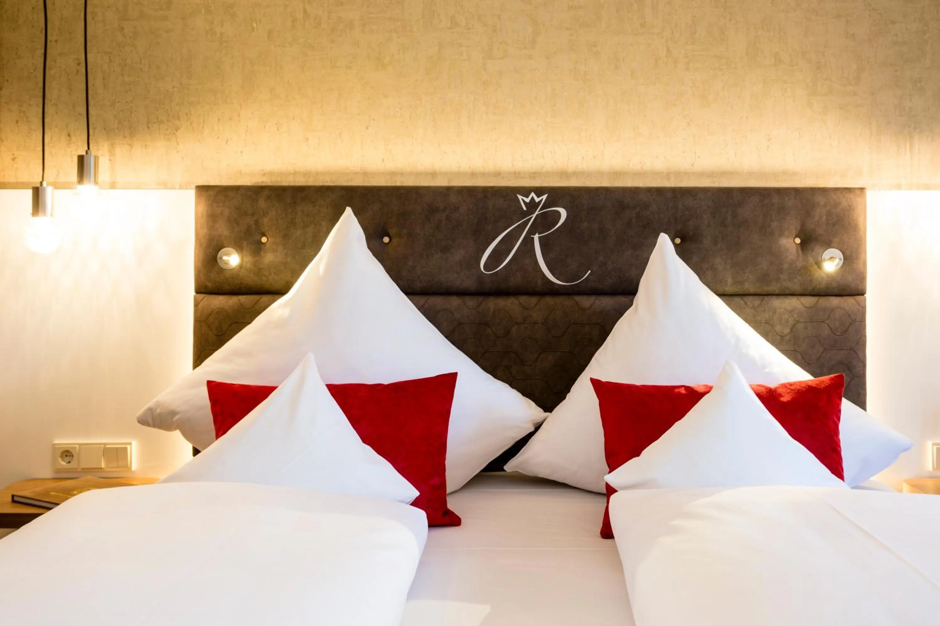 Bed in Hotel Das Rübezahl