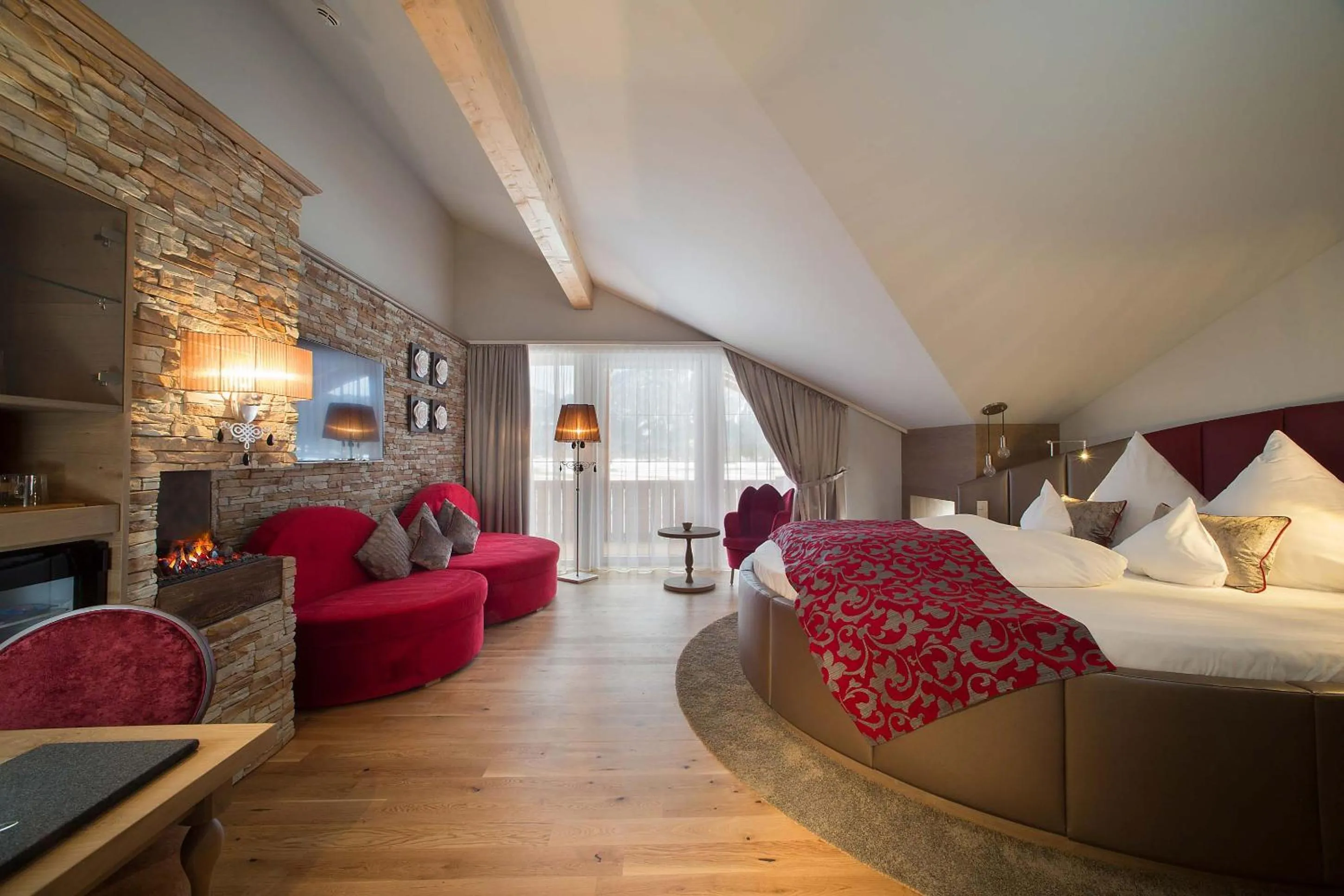 Bed in Hotel Das Rübezahl