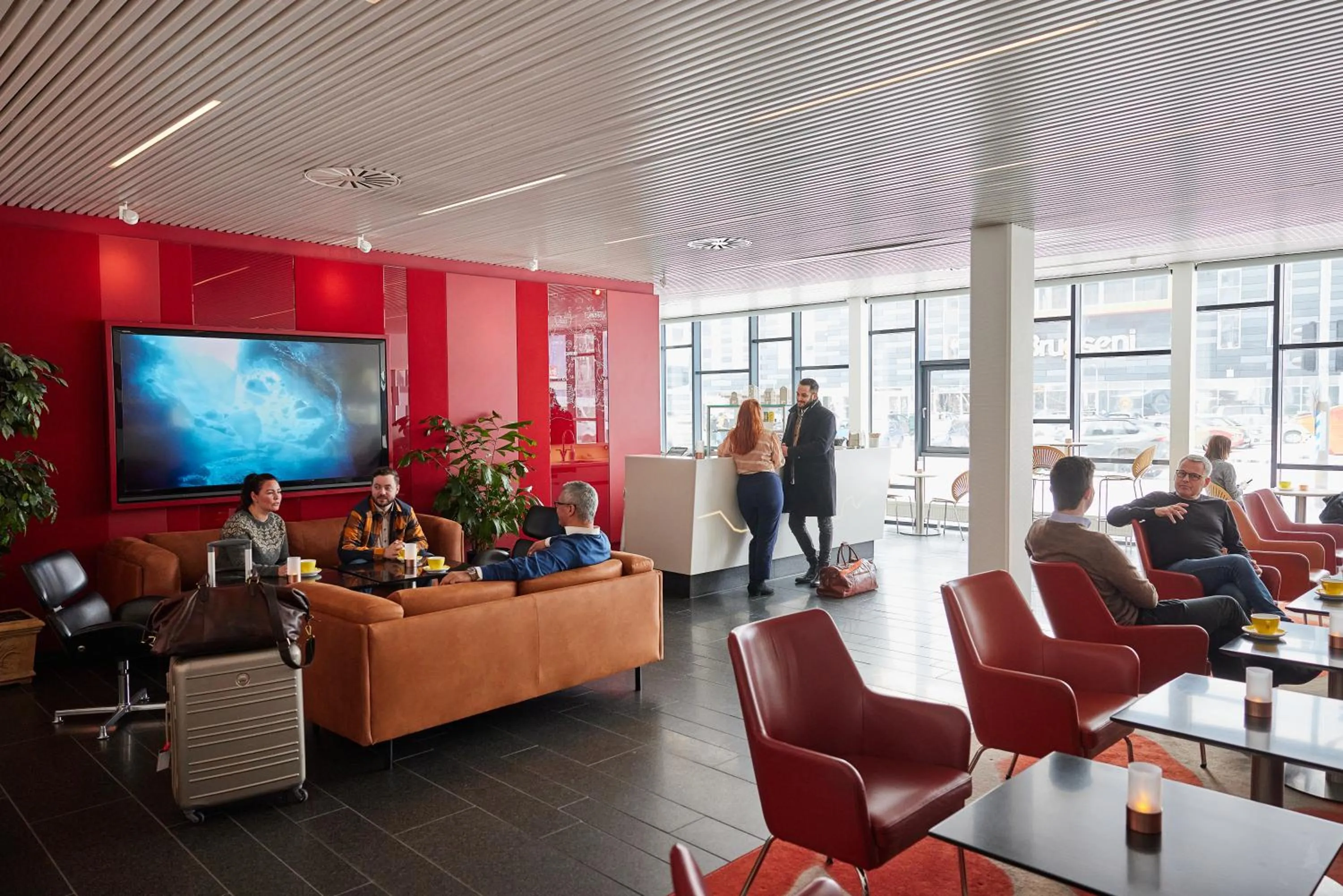 Lobby or reception in Hotel Hans Egede