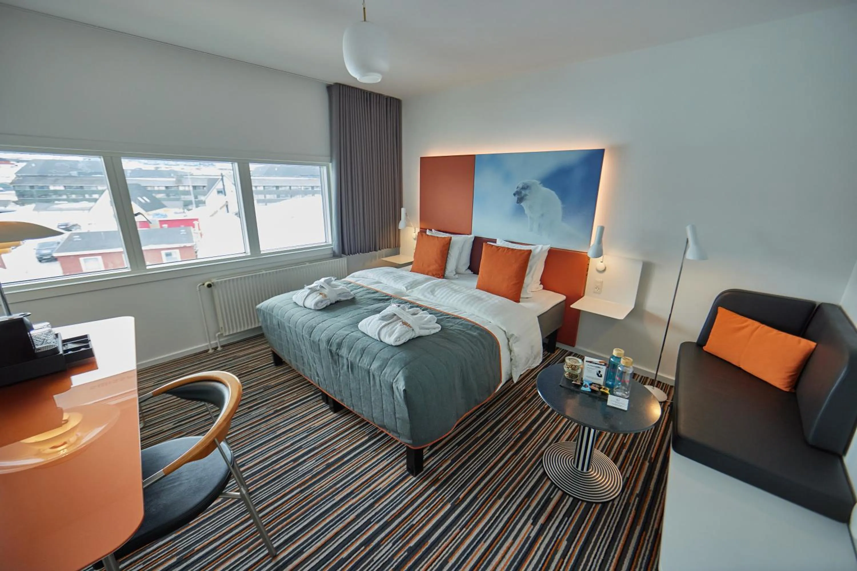 Bedroom, Bed in Hotel Hans Egede