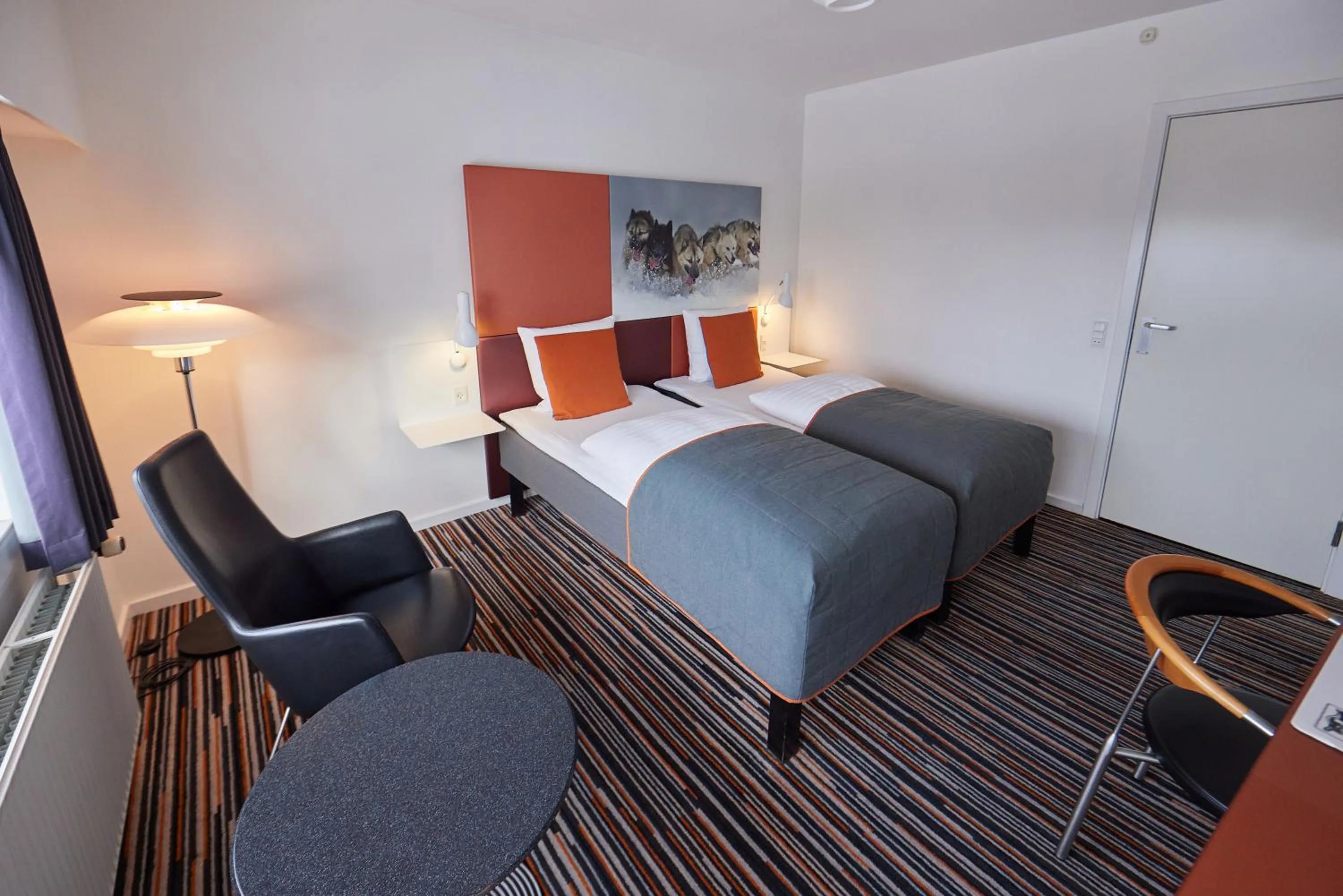 Bed in Hotel Hans Egede