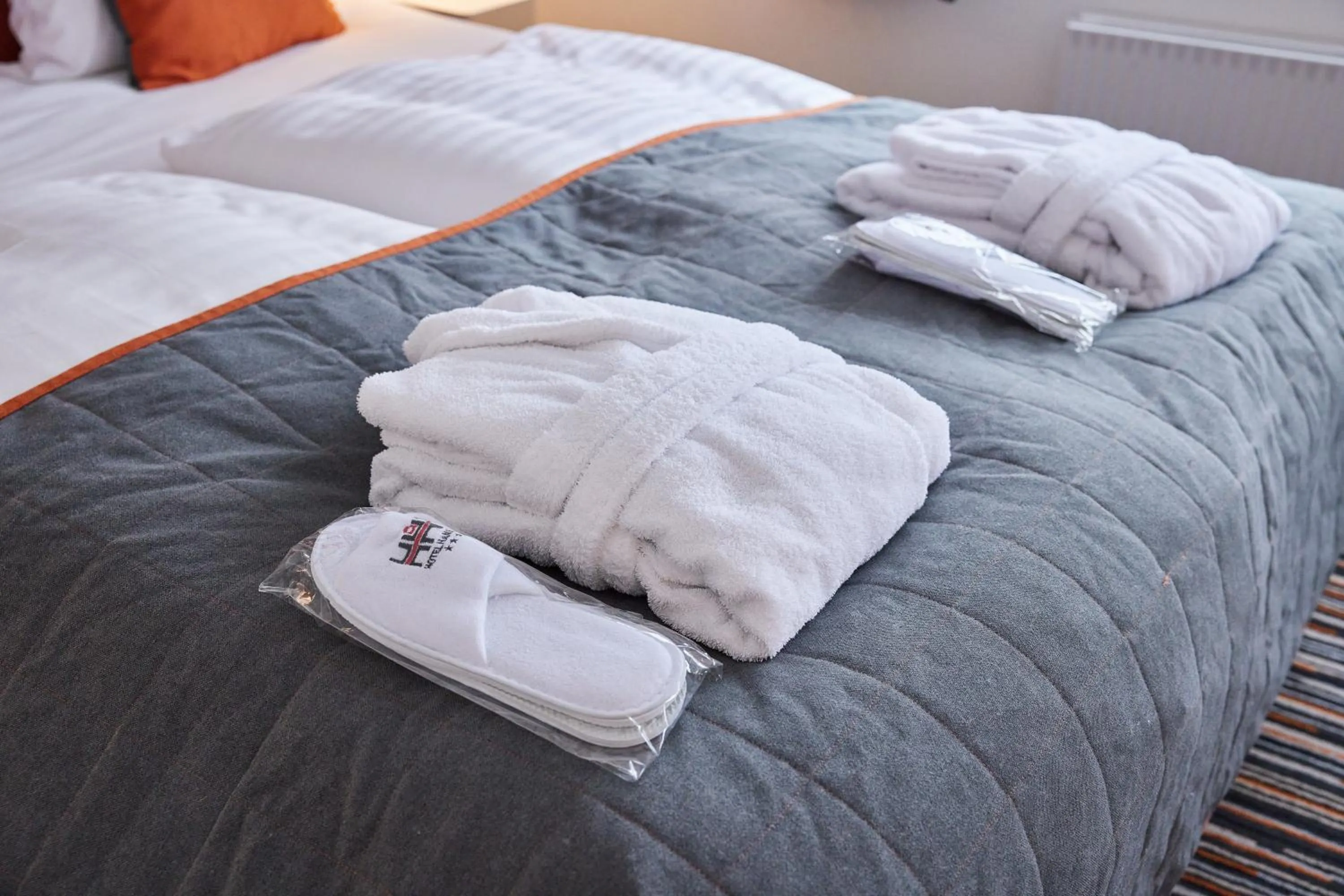 Bed in Hotel Hans Egede