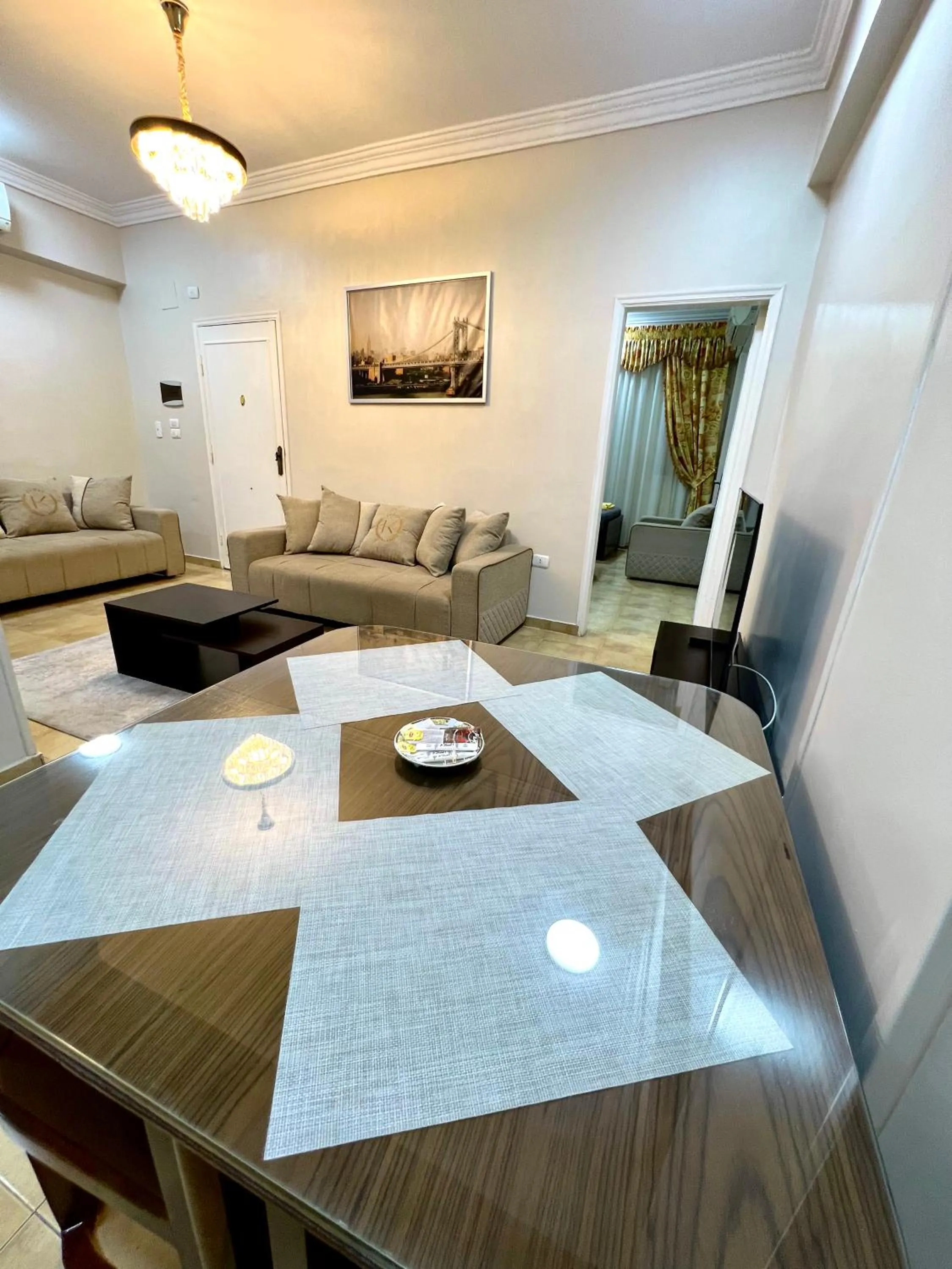 Living room in Karnak Flats