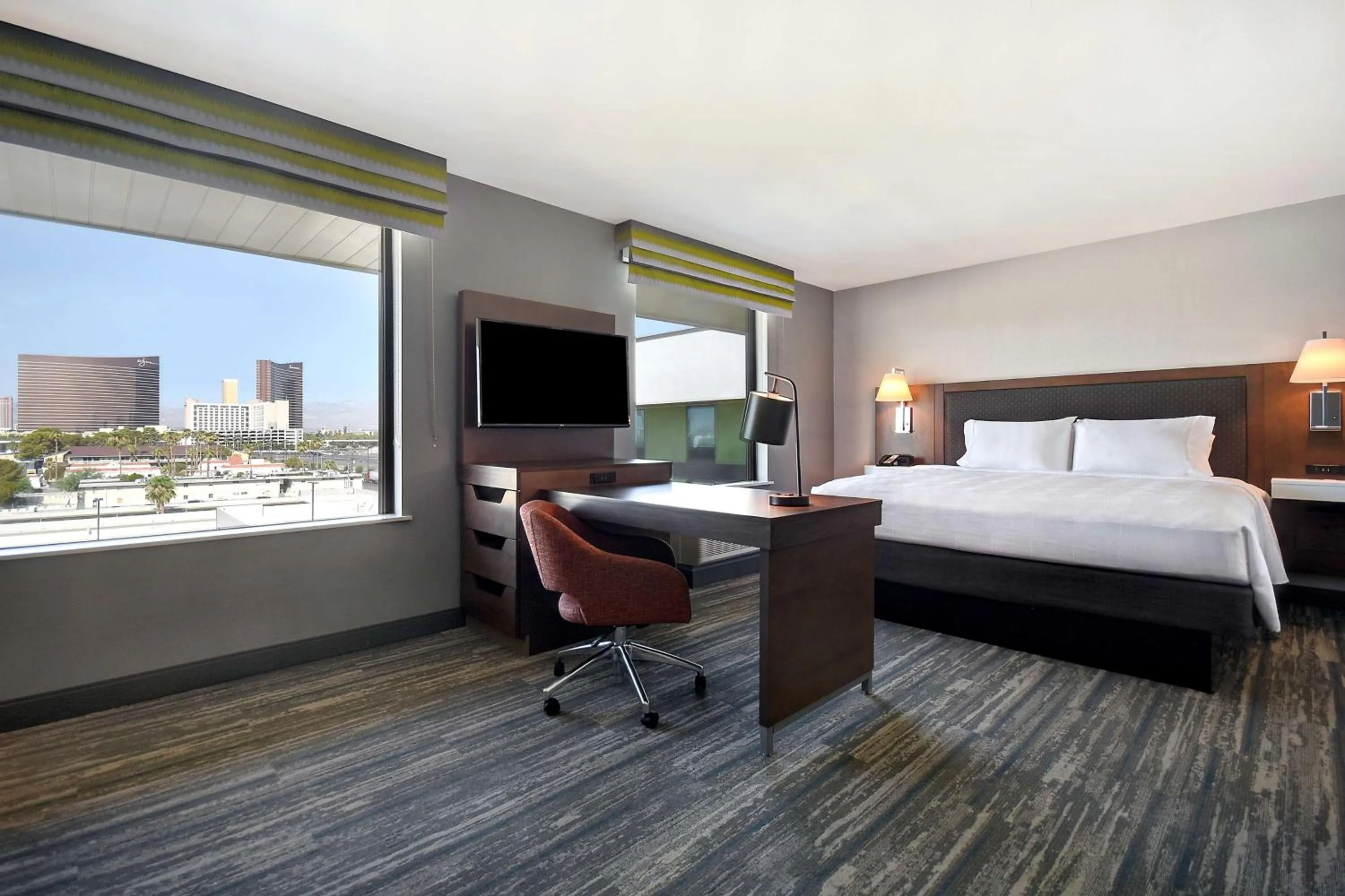 Bedroom, Bed in Hampton Inn & Suites Las Vegas Convention Center - No Resort Fee