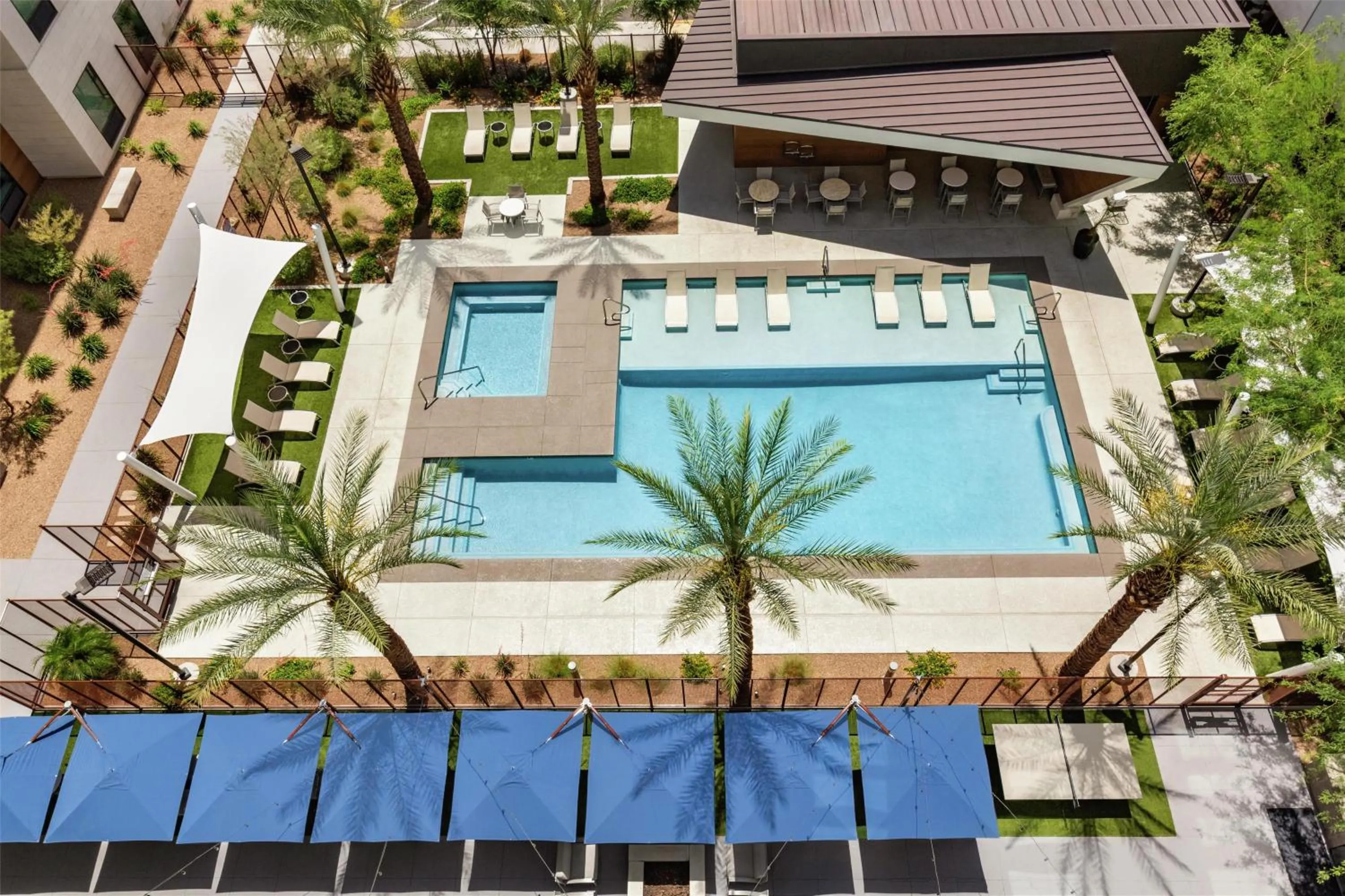Pool view in Home2 Suites by Hilton Las Vegas Convention Center - No Resort Fee