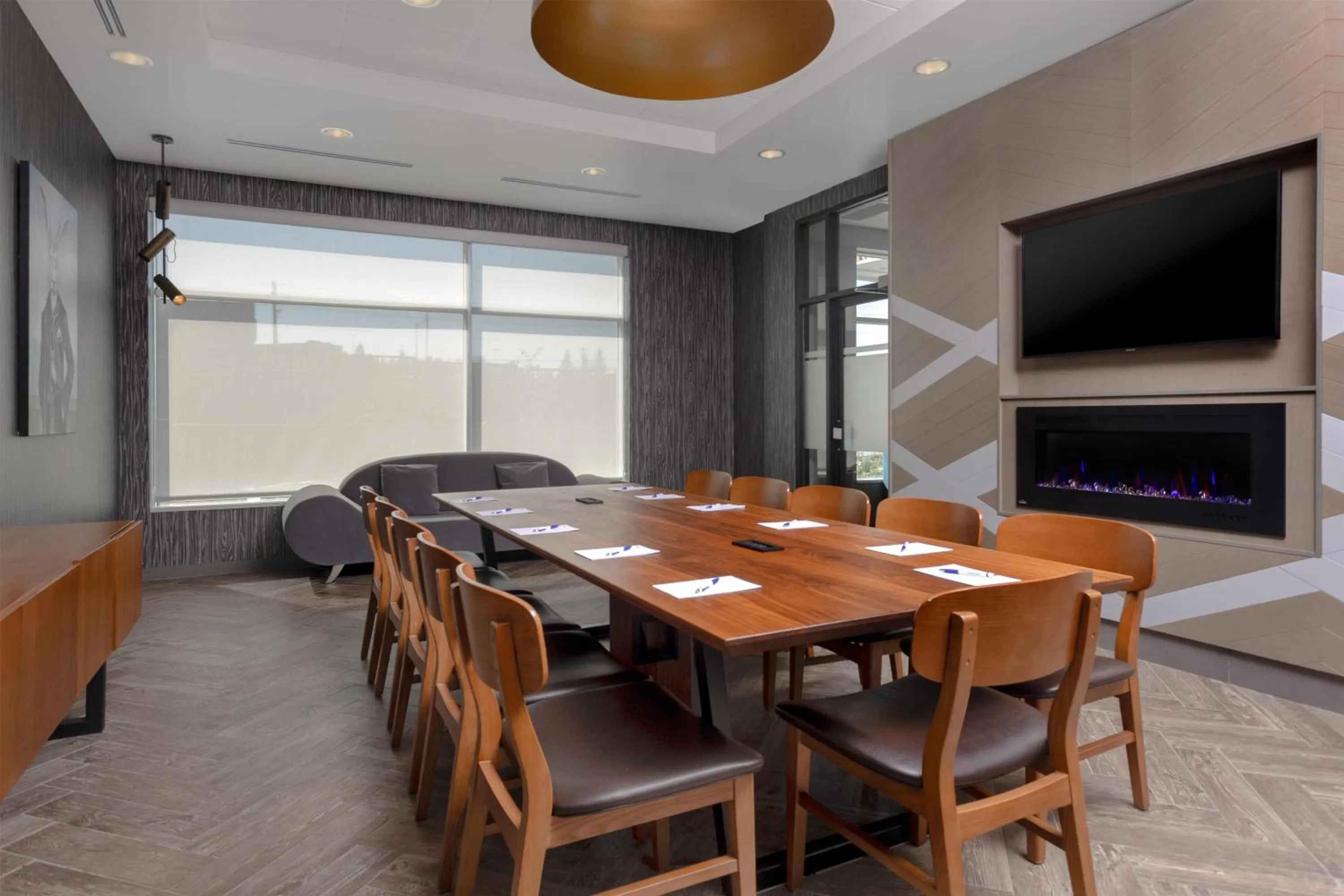 Meeting/conference room in Hilton Garden Inn Sudbury, Ontario, Canada